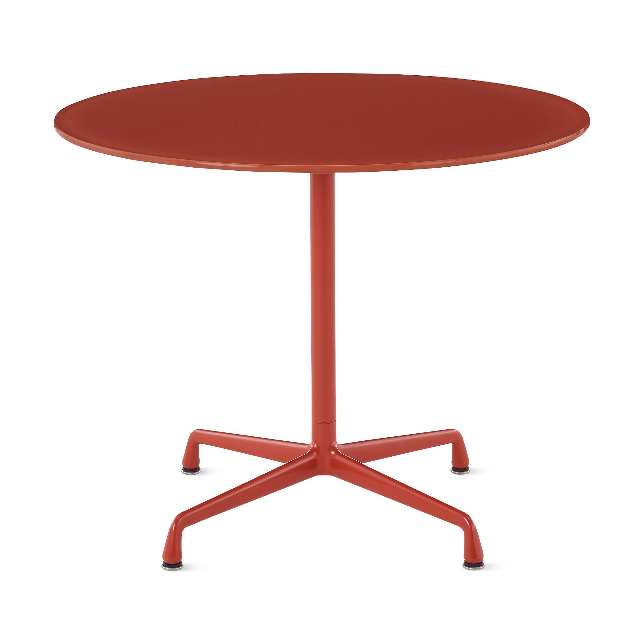 Herman Miller x HAY Eames Universal Base Round Table - Iron Red