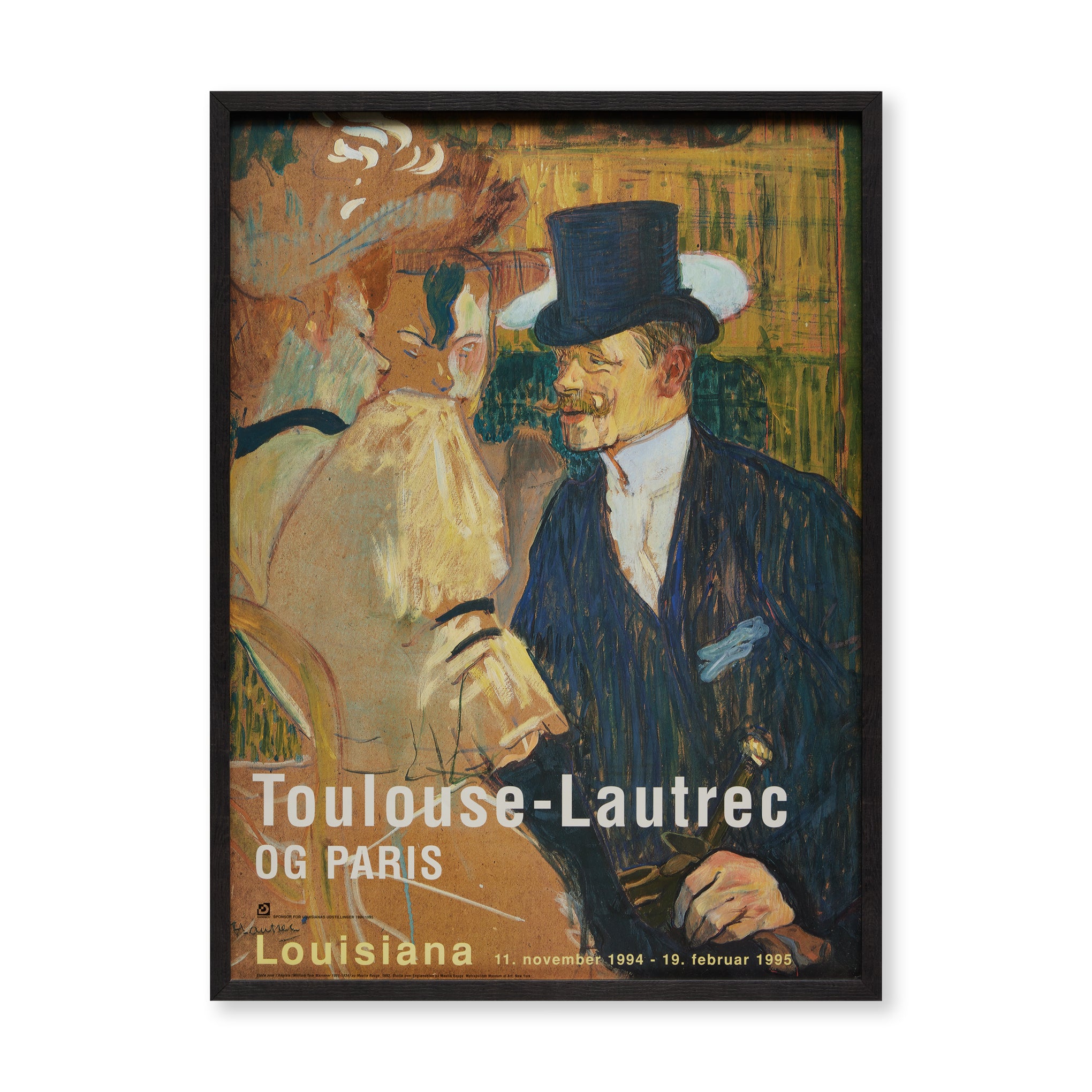 Henri de Toulouse-Lautrec Louisiana Museum 1994?C1995 Framed Poster