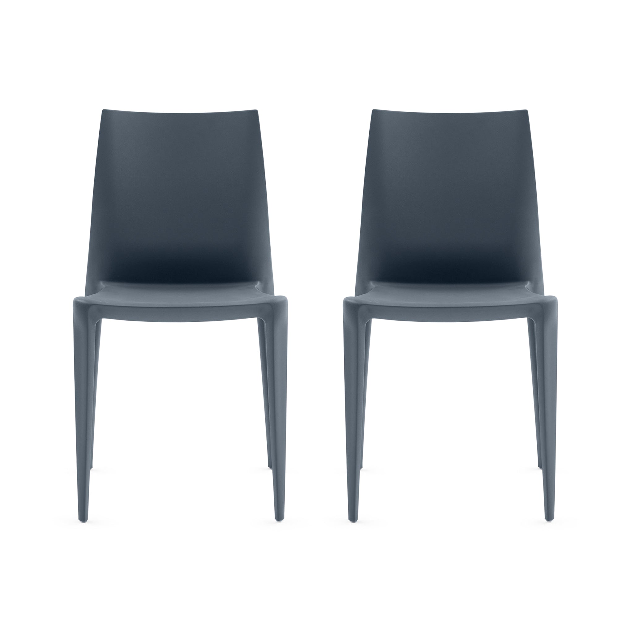 Mario Bellini Stacking Chair from Heller - Set of 2 - Dark Gray