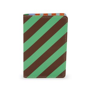 Dusen Dusen Recycled Leather Passport Case - Stripe