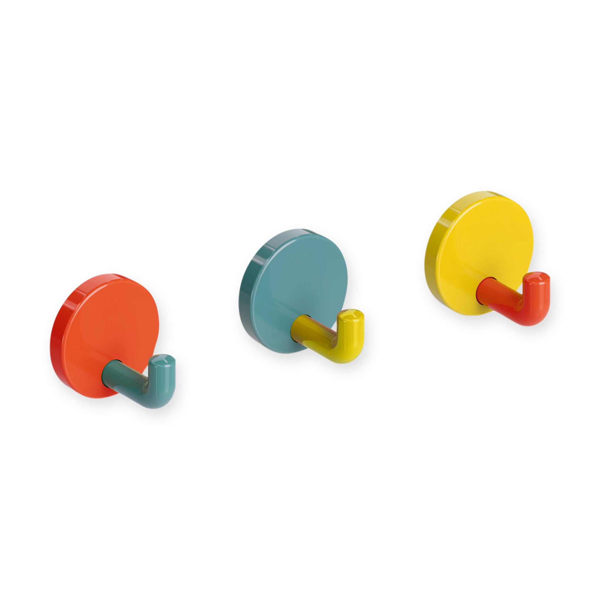 Hewi Wall Hooks - Set of 3 - Multi