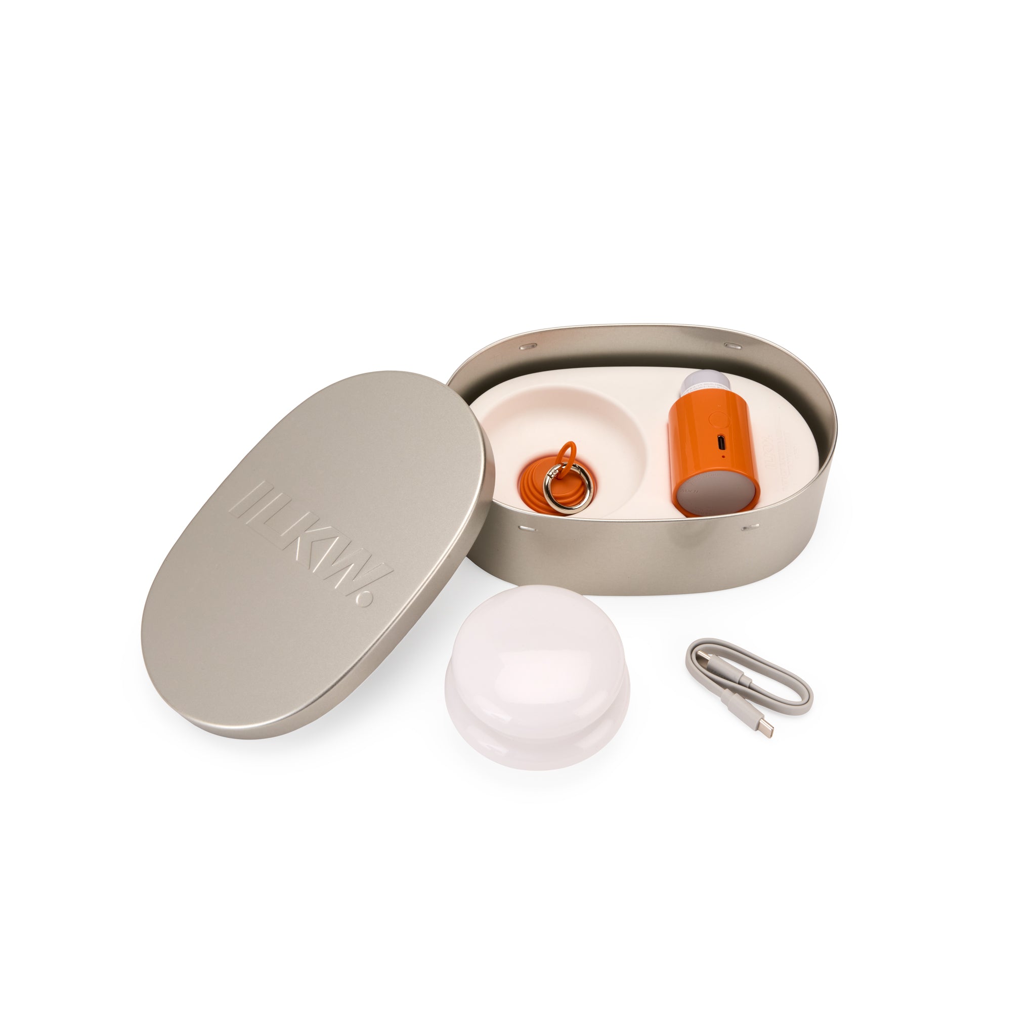 Snowman 8 Mini Portable Lamp - Tangerine - Image 5