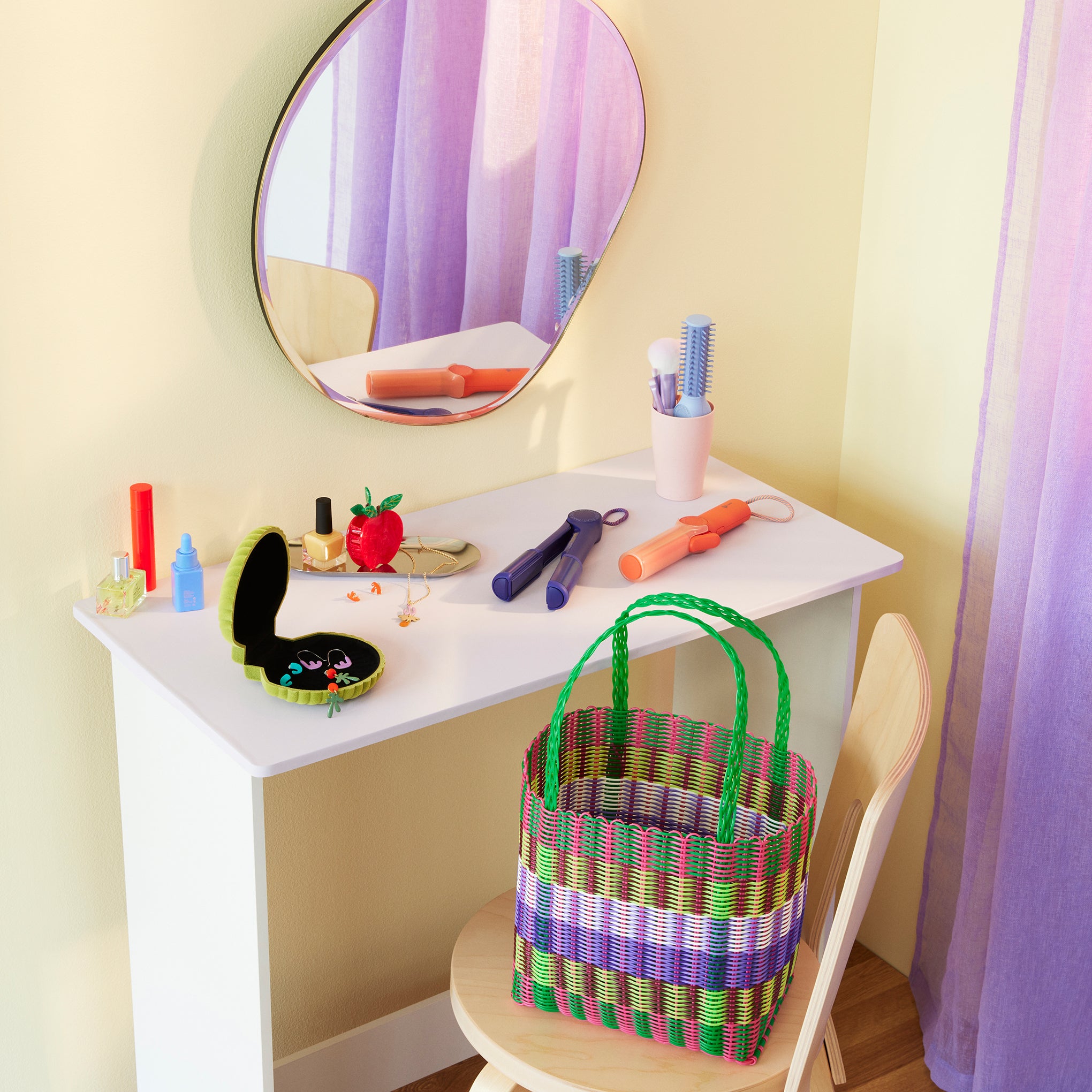 Compact Ceramic Hair Styling Tool - Navy - Image 5