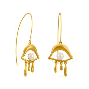 Salvador Dalí Gold-Plated Eye Drop Earrings