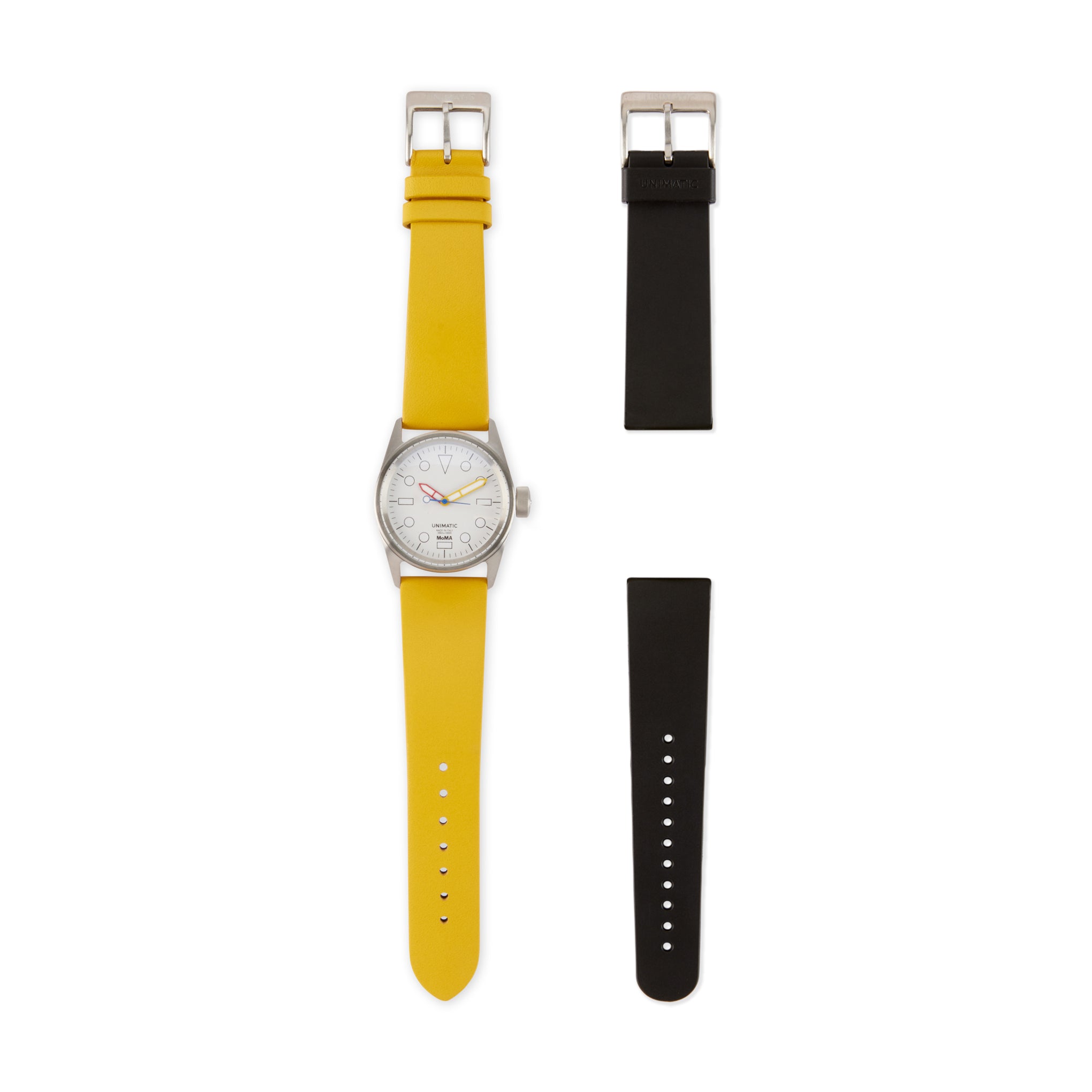 MoMA Unimatic De Stijl Modello Cinque Watch - Yellow - Image 3