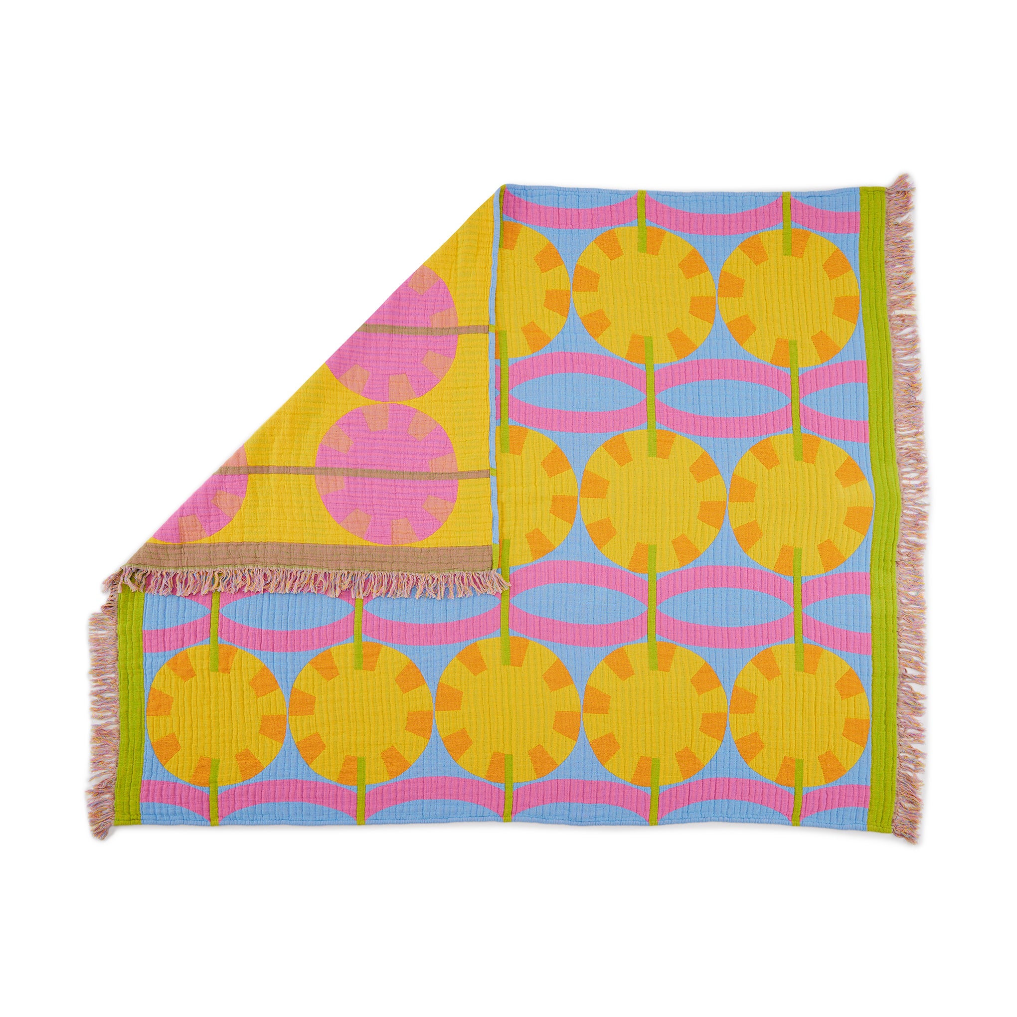 Orun Cotton Throw Blanket by Yinka Ilori