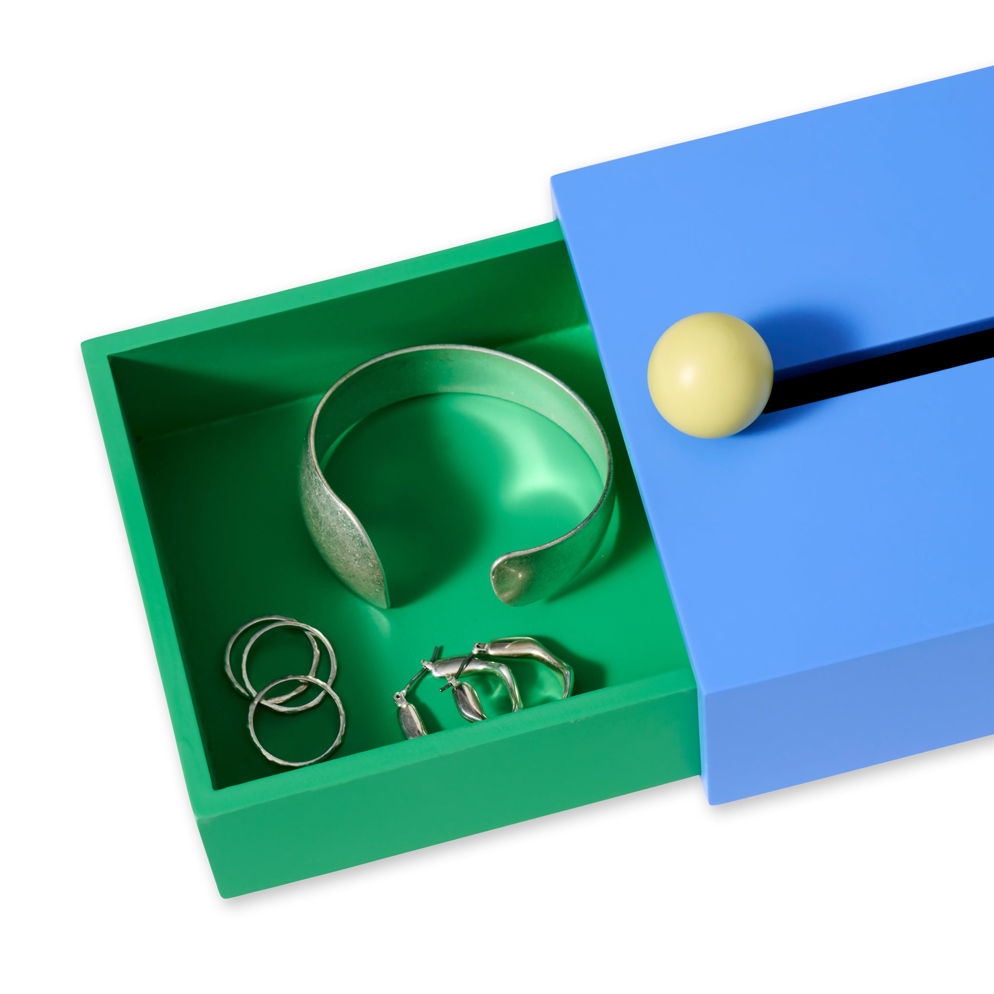 Areaware Colorblock Cache Box - Blue - Image 5