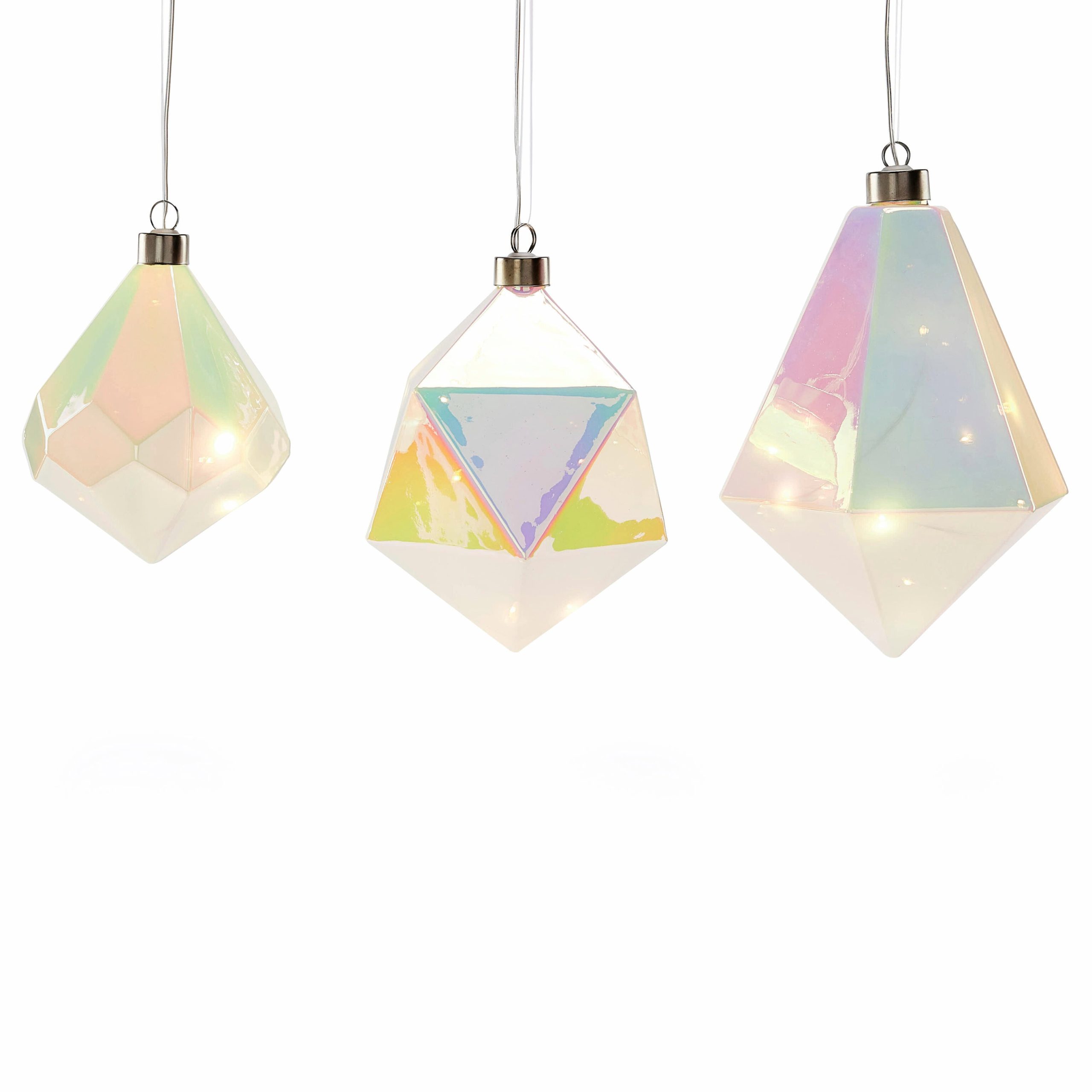 MoMA LED Winter Gems Glass Holiday Ornament - Prism - Image 2