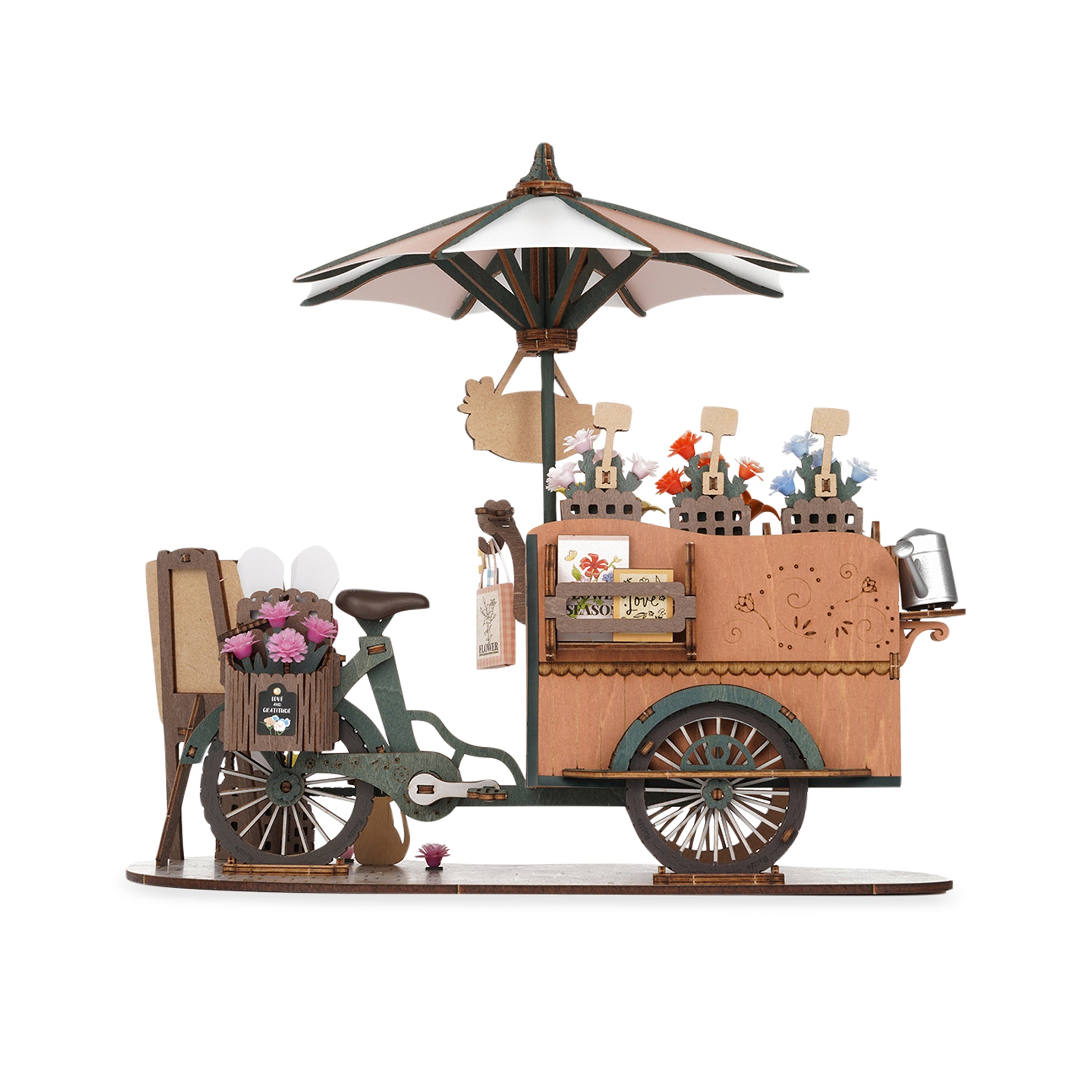 Rolife DIY Blossom Cart 3D Puzzle - Image 3