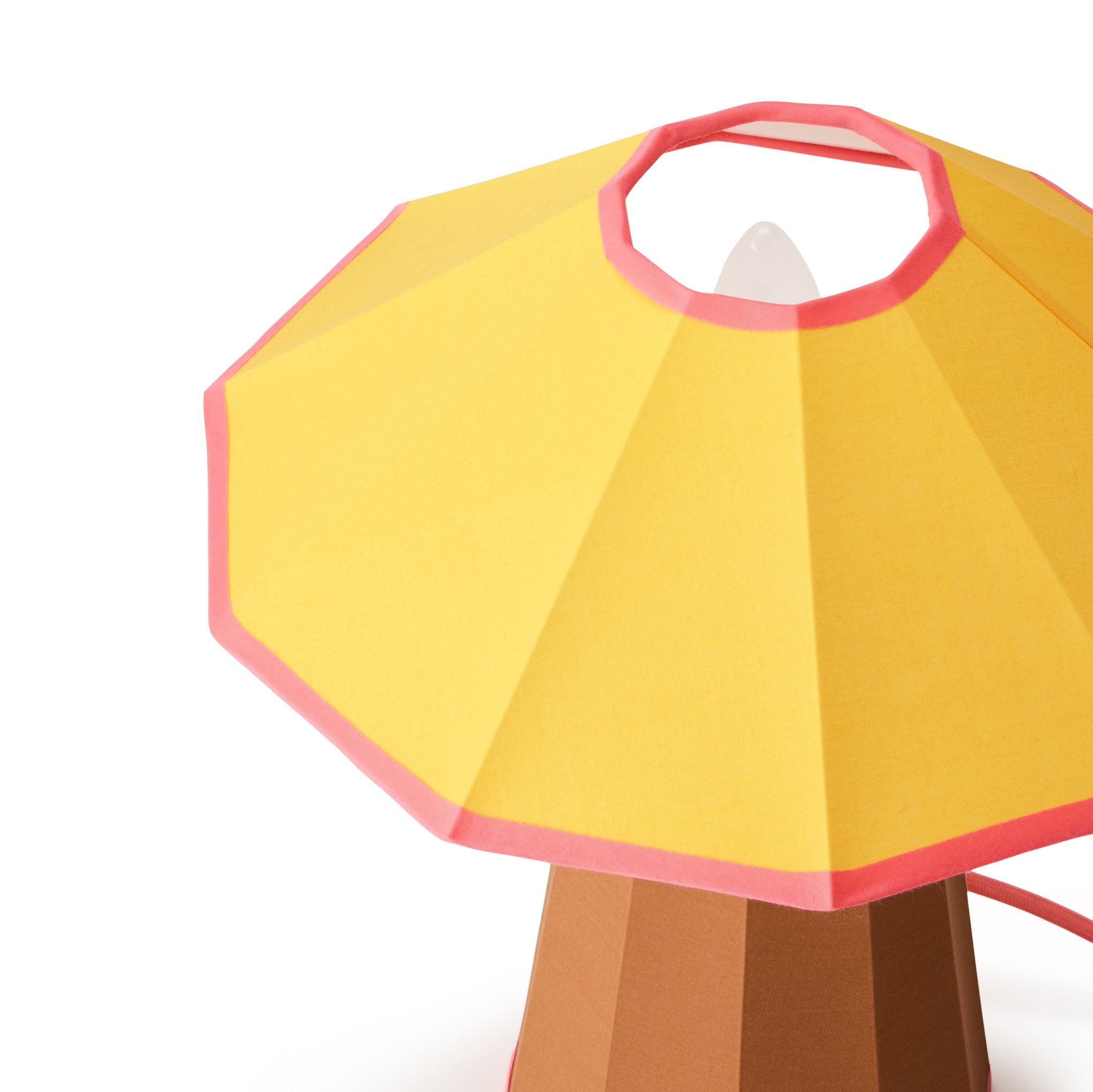 Trimme Table Lamp - Brown/ Yellow - Image 4