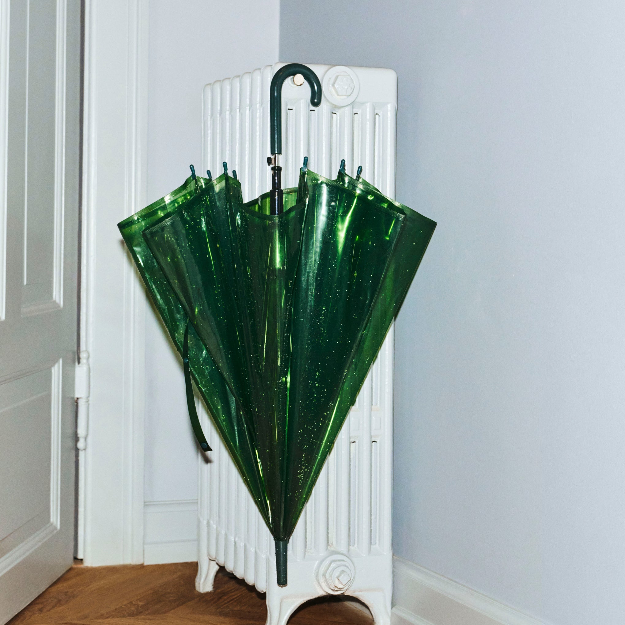 HAY Canopy Stick Recycled Plastic Umbrella - Clear - Image 3