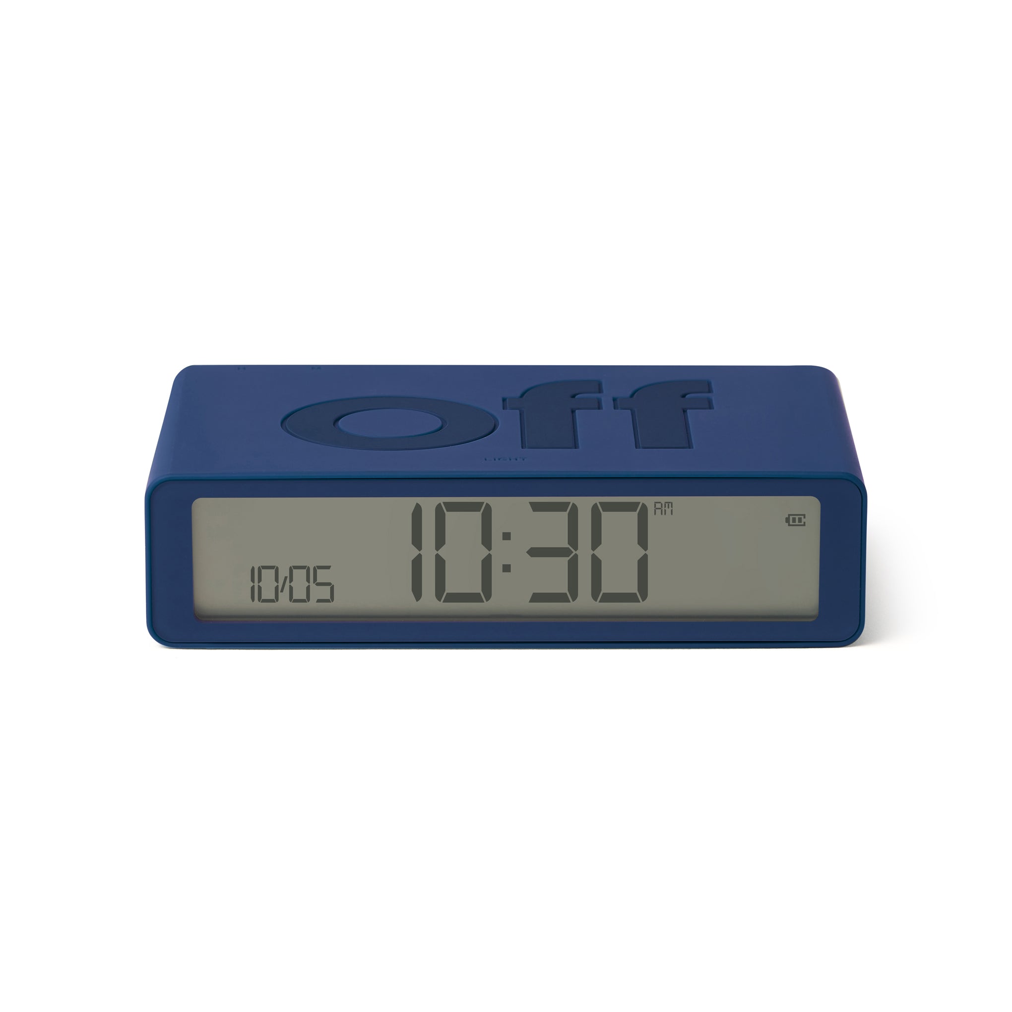 Lexon Flip Rechargeable Alarm Clock - Dark Blue