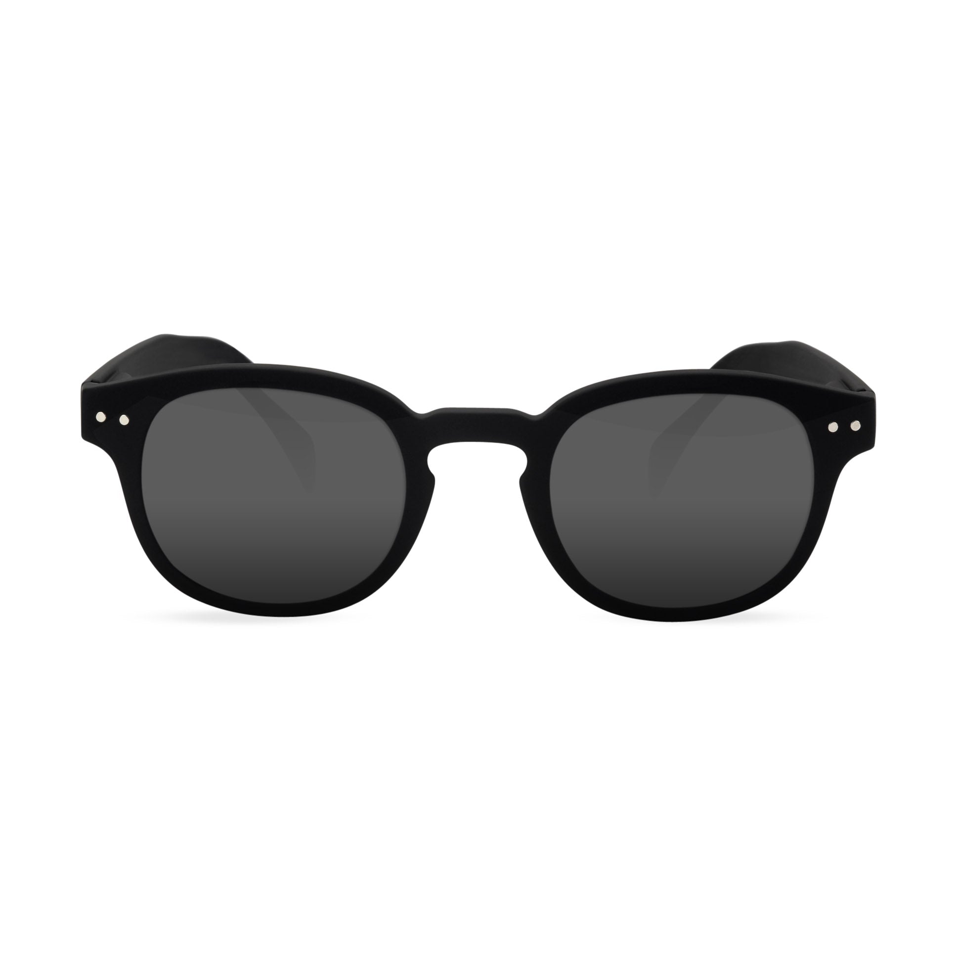 IZIPIZI Rounded-Edge Square Sunglasses #C - Black - Image 9