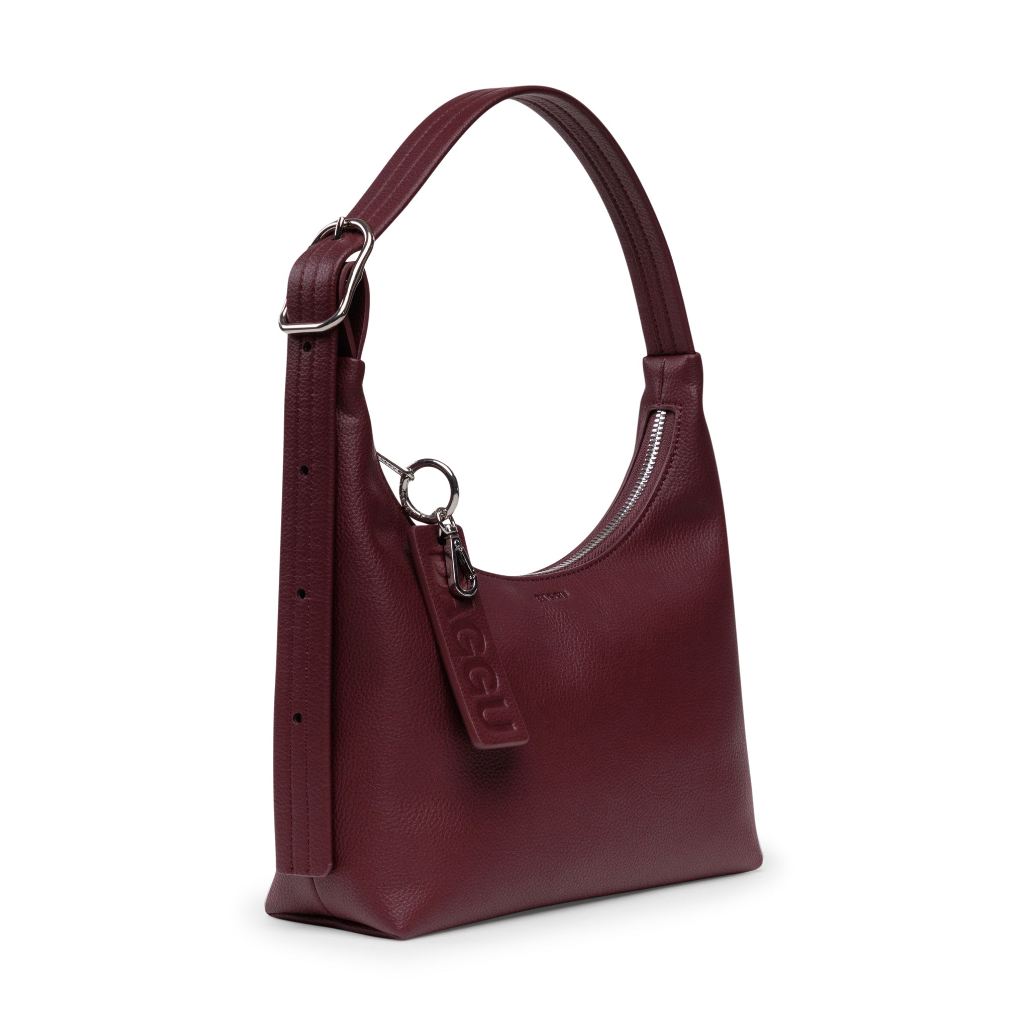 Baggu Recycled Leather Shoulder Bag - Mahogany - Image 3