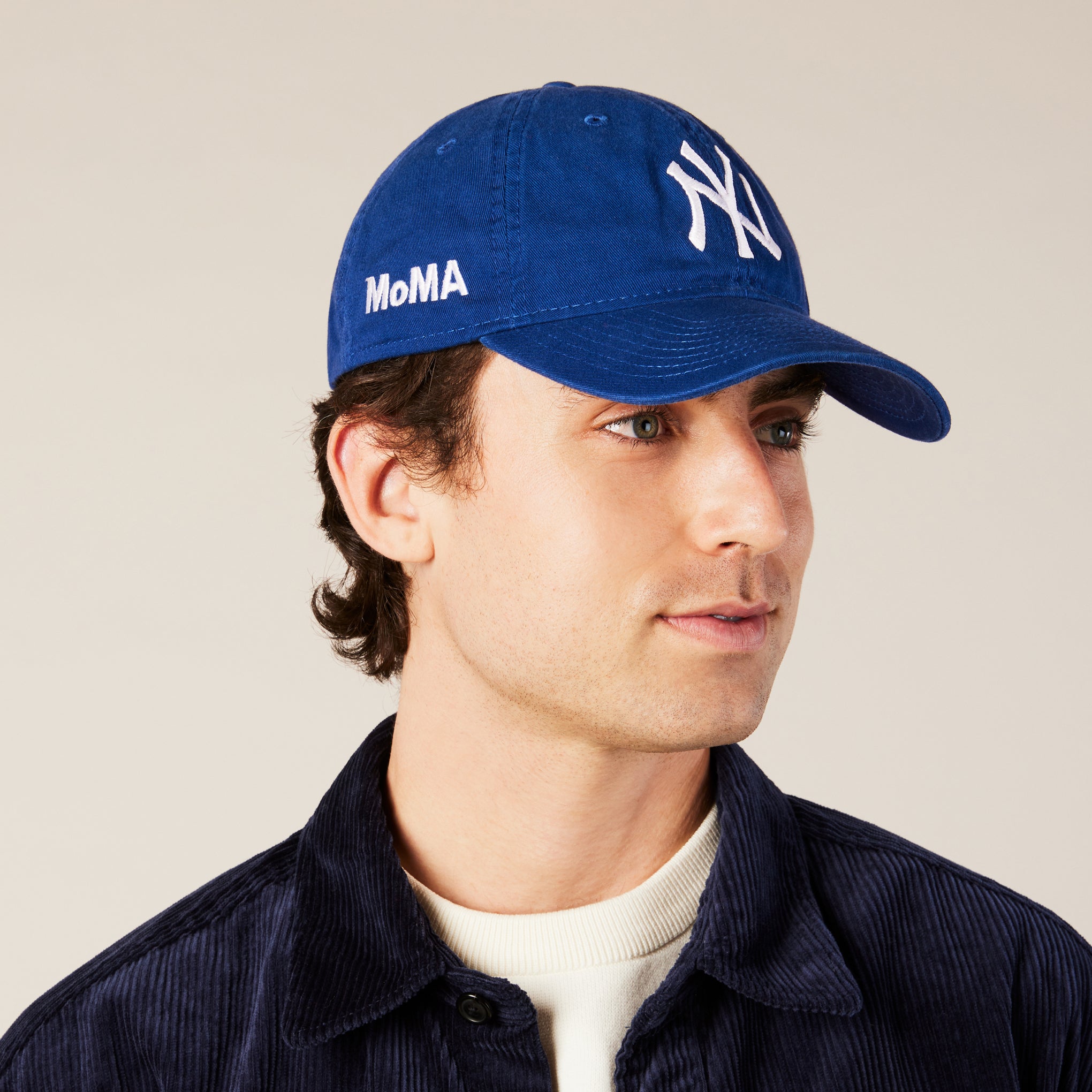 MoMA NY Yankees Adjustable Baseball Cap - Bright Royal - Image 4