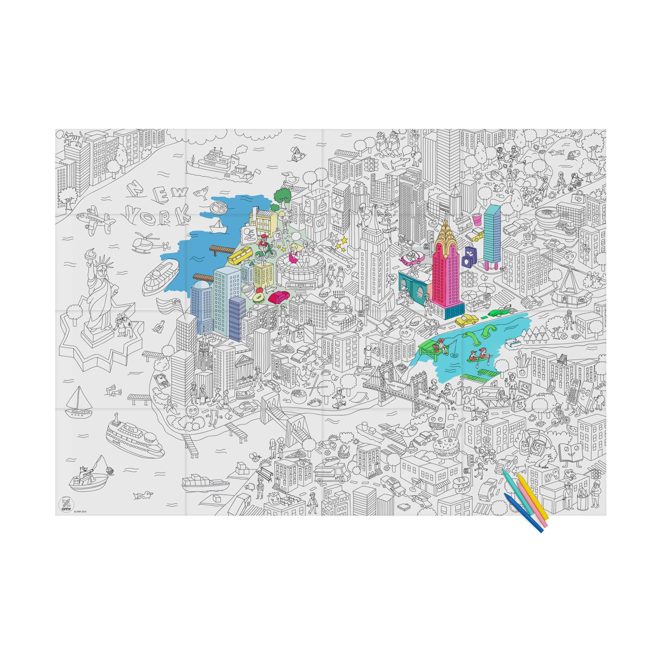 Giant Coloring Poster - NYC - Image 5