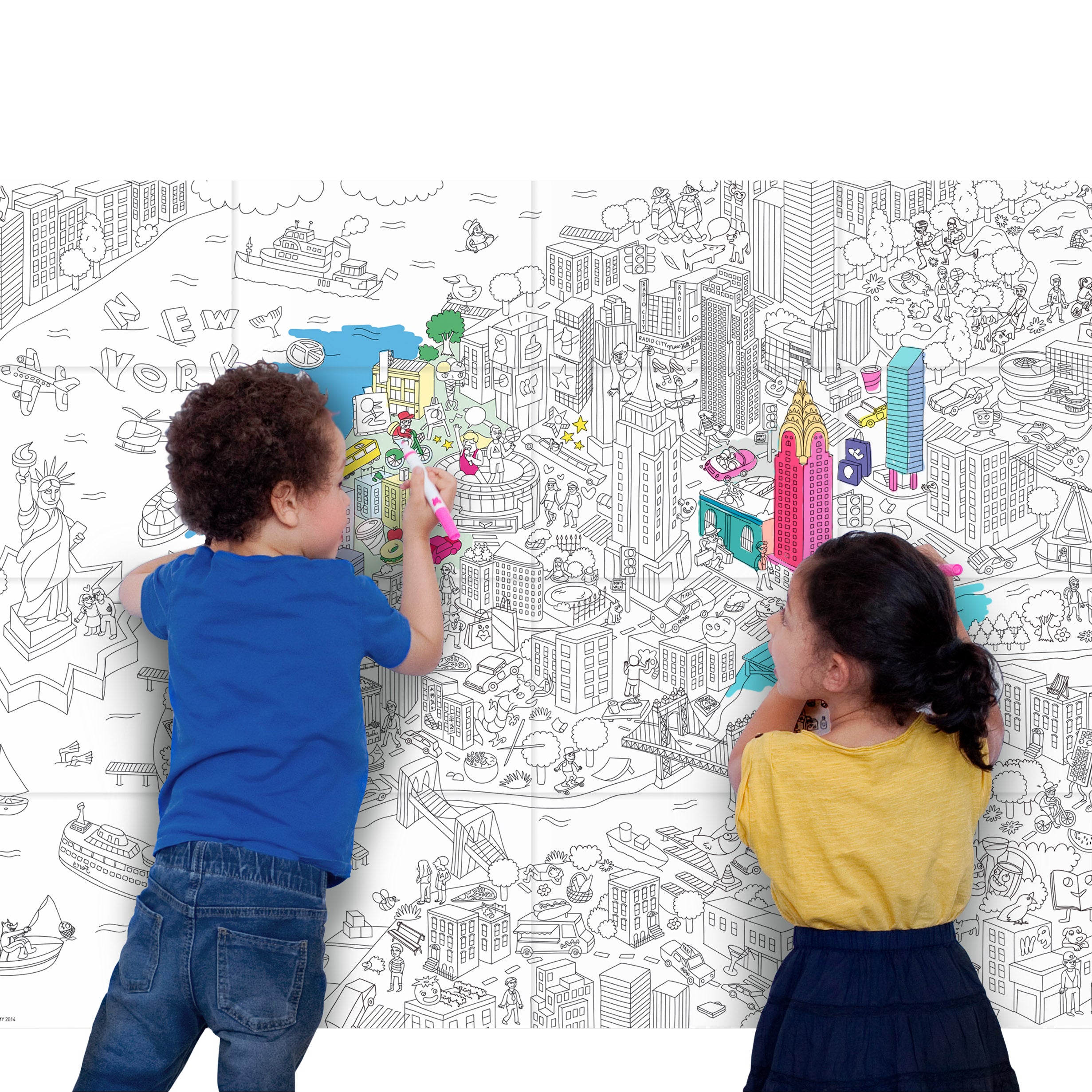 Giant Coloring Poster - NYC - Image 4