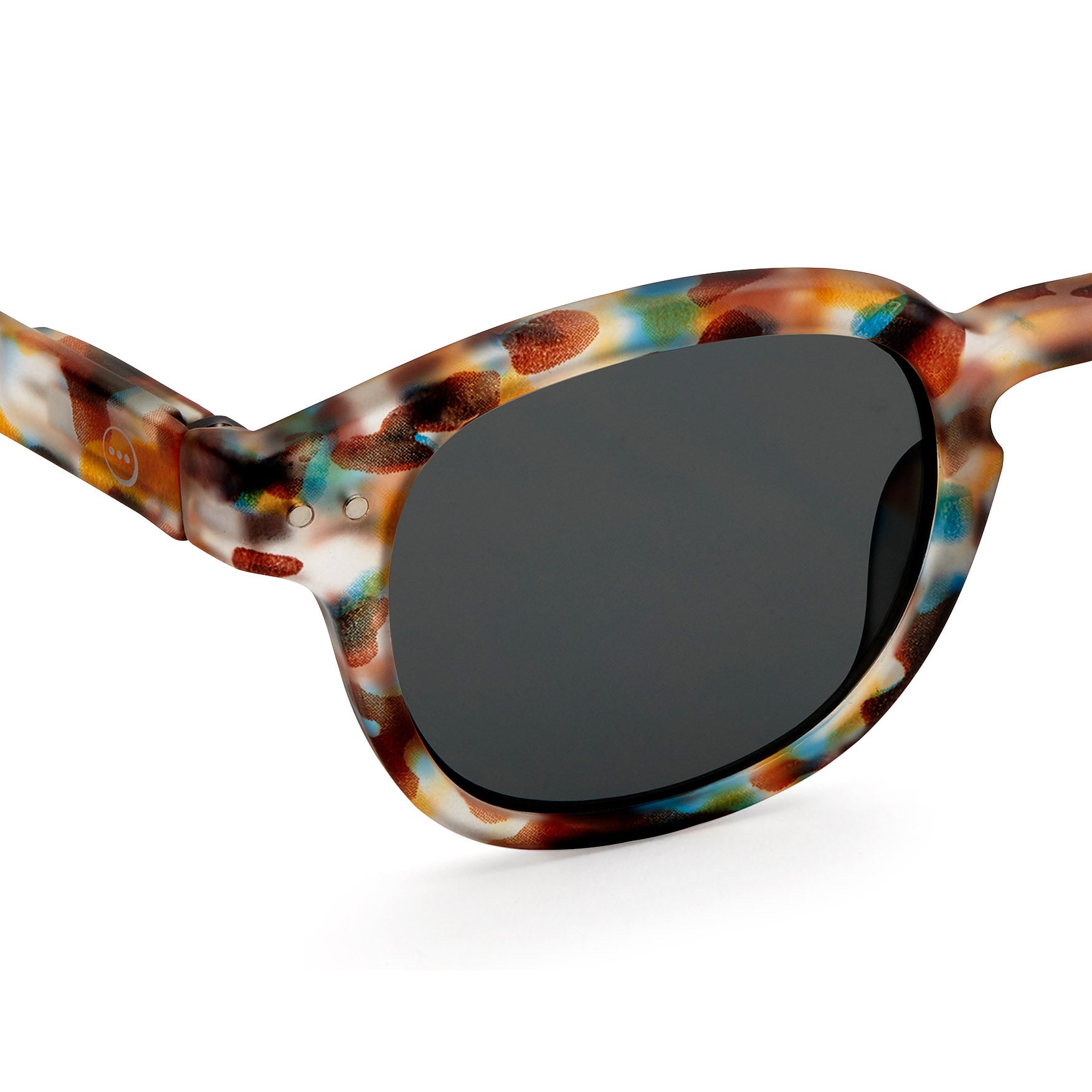 IZIPIZI Rounded-Edge Square Sunglasses #C - Black - Image 4