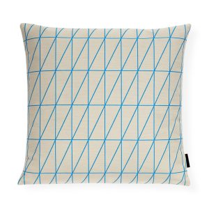Maharam Bright Angle Cyan Pillow