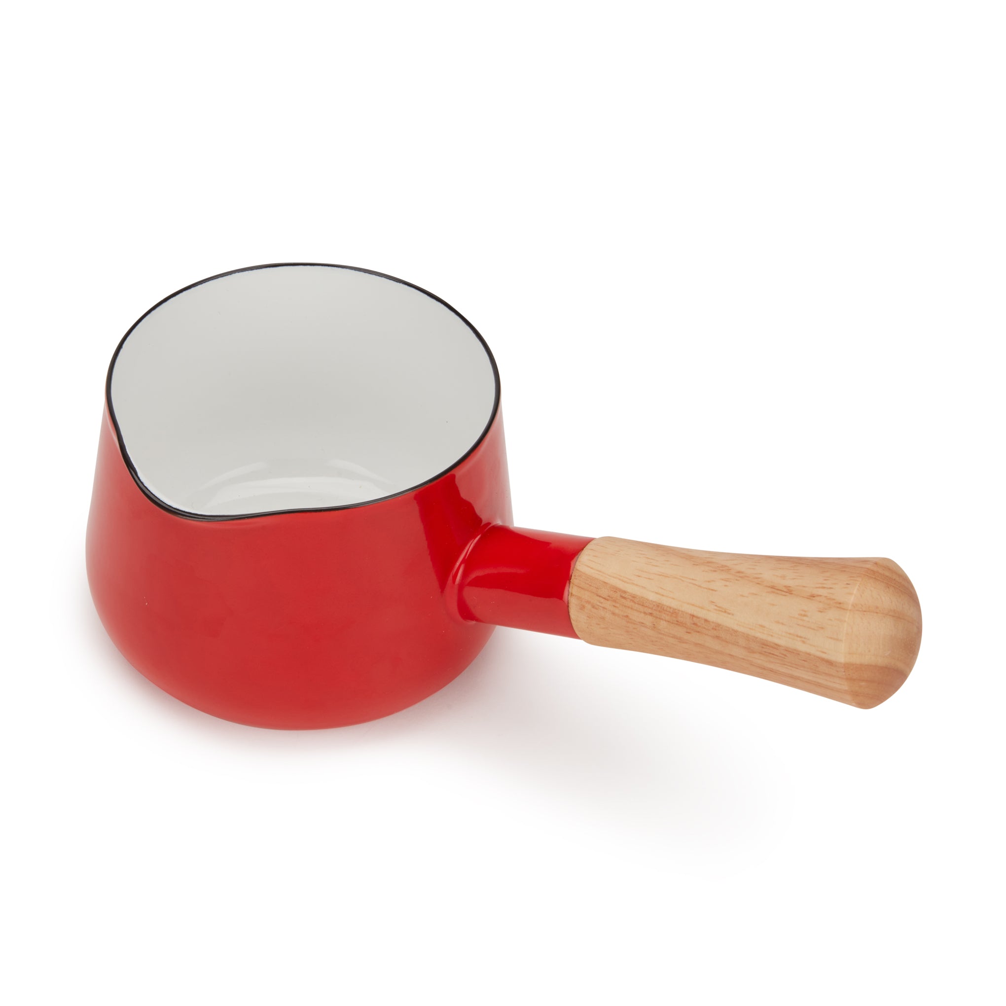 Porcelain Enamel Milk Pan - Red - Image 3