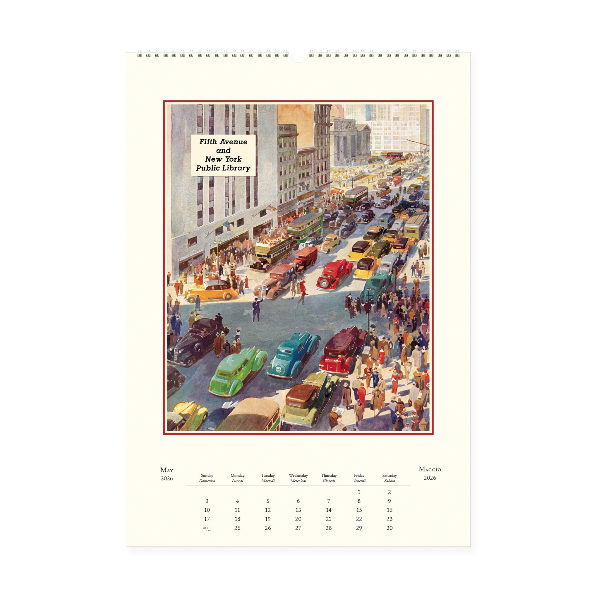 2026 Vintage New York Wall Calendar - Image 2