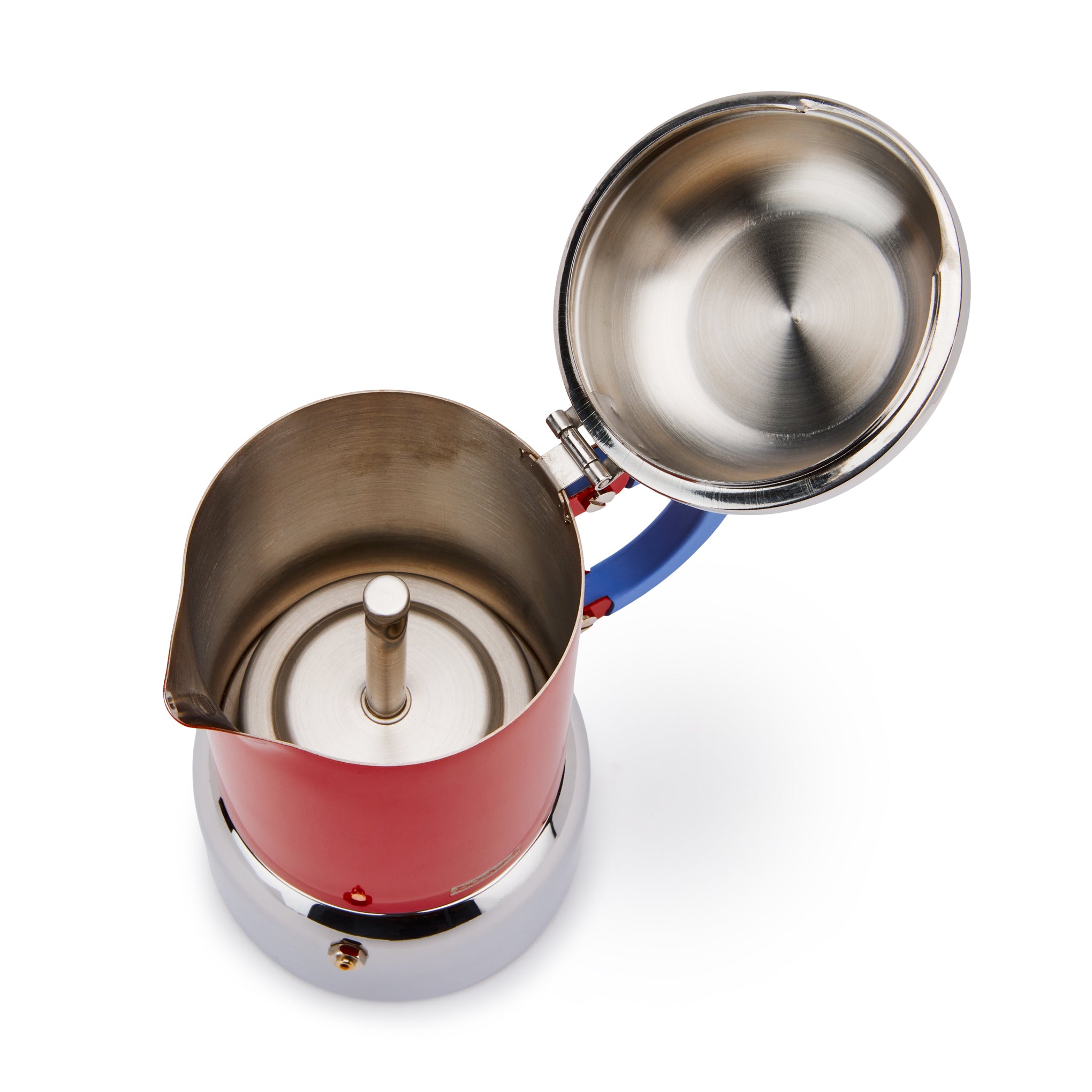 Bodum Chambord Stainless Steel Espresso Maker - Dark Coral - Image 3