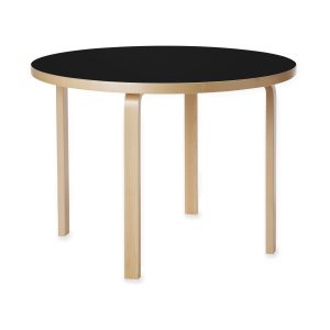 Artek Aalto Round Table 90A - Black