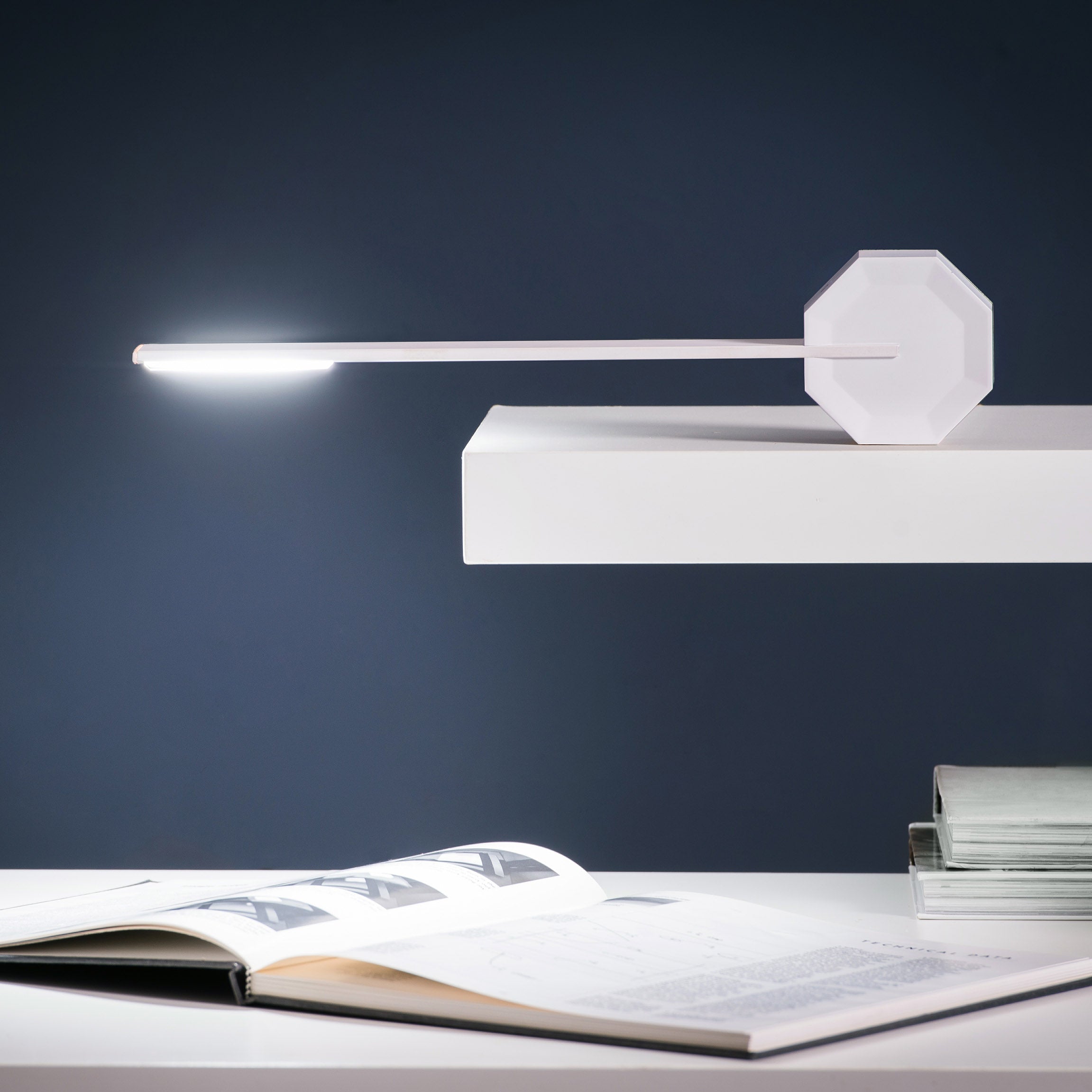 Octagon Portable Desk Light - Walnut - Image 15