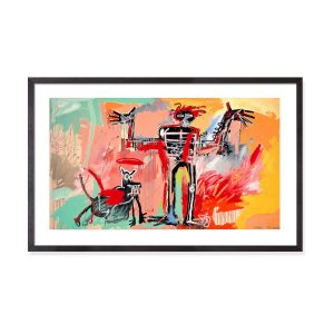 Basquiat: Boy and Dog in a Johnnypump Framed Print