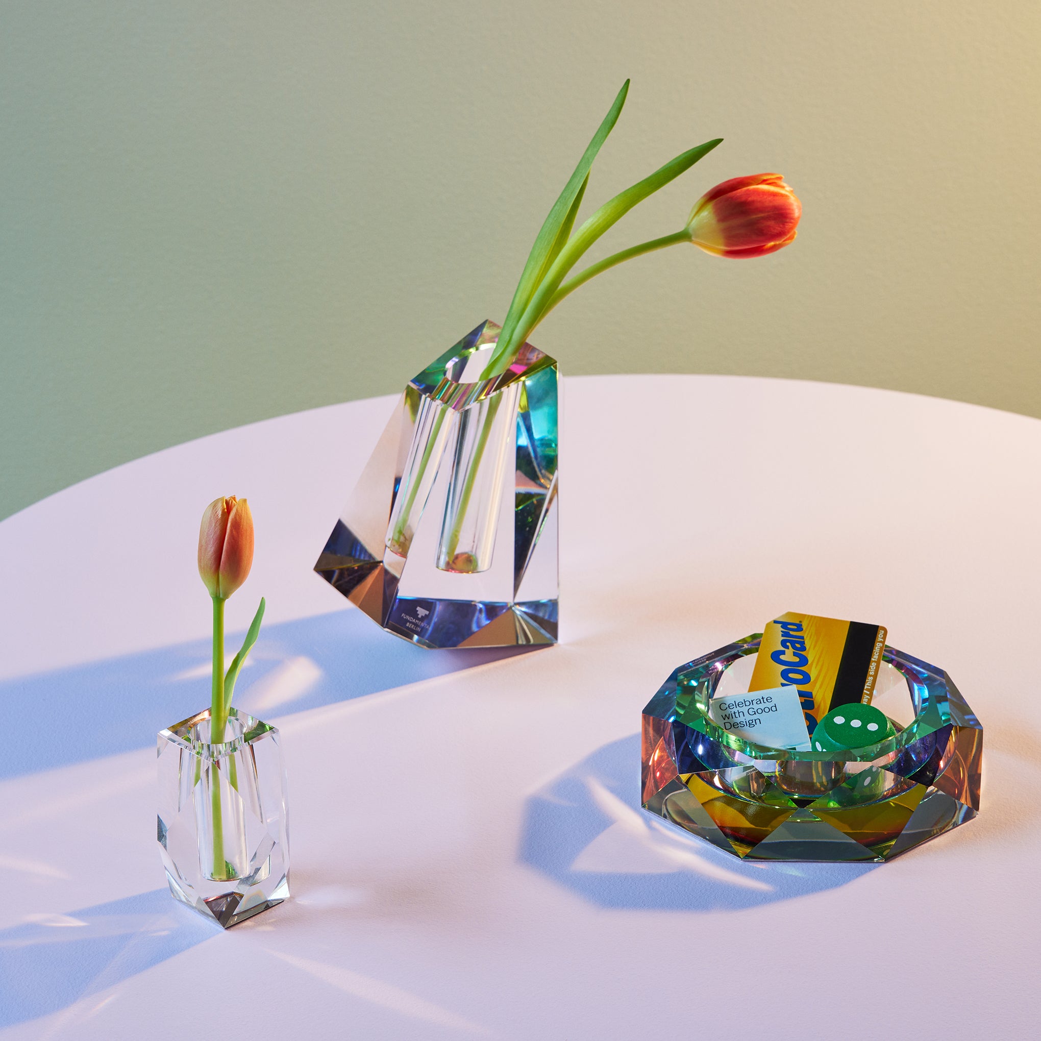 Faceted Crystal Vase - Small - Image 4