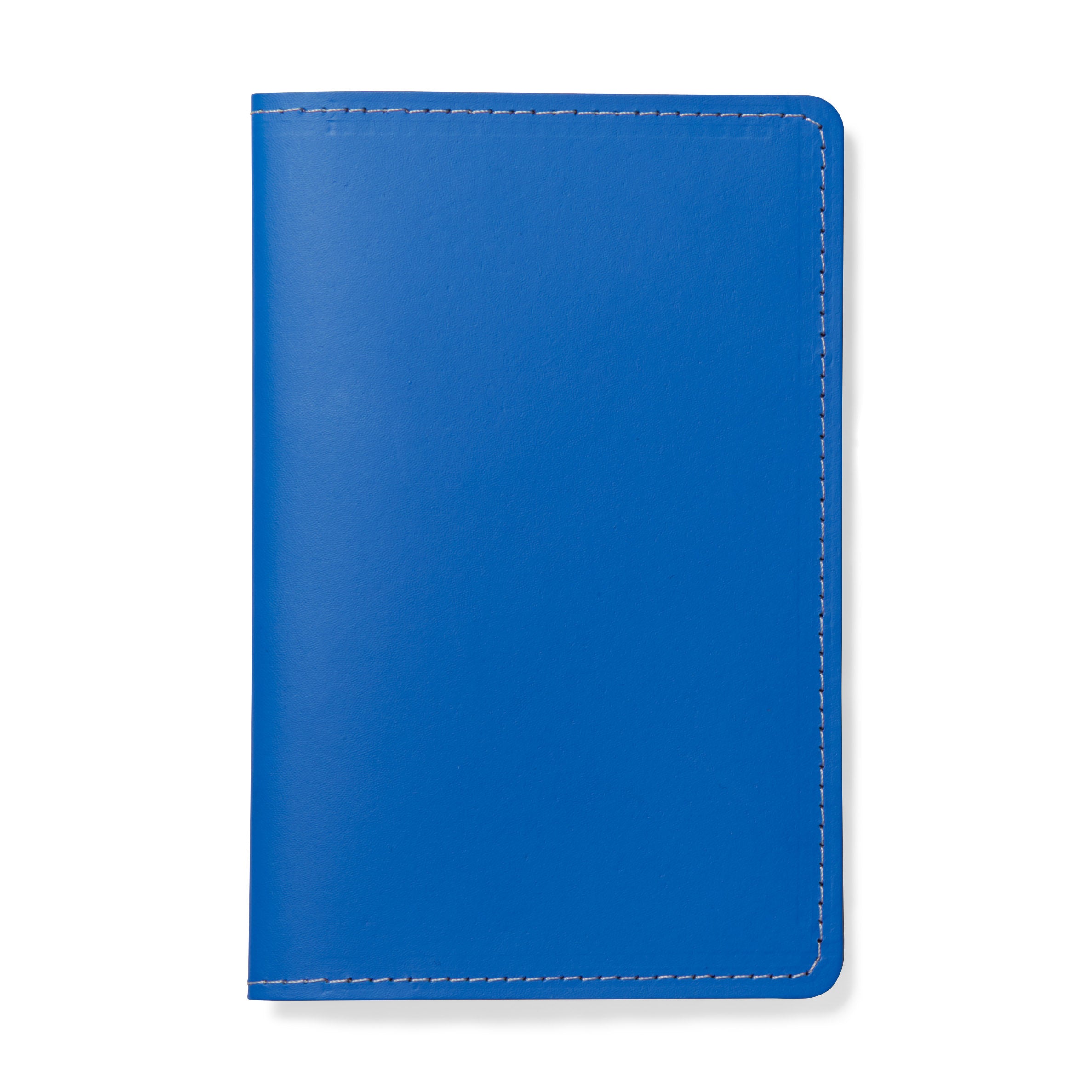 Primary Recycled Leather Passport Case - Blue/ Red - Image 3