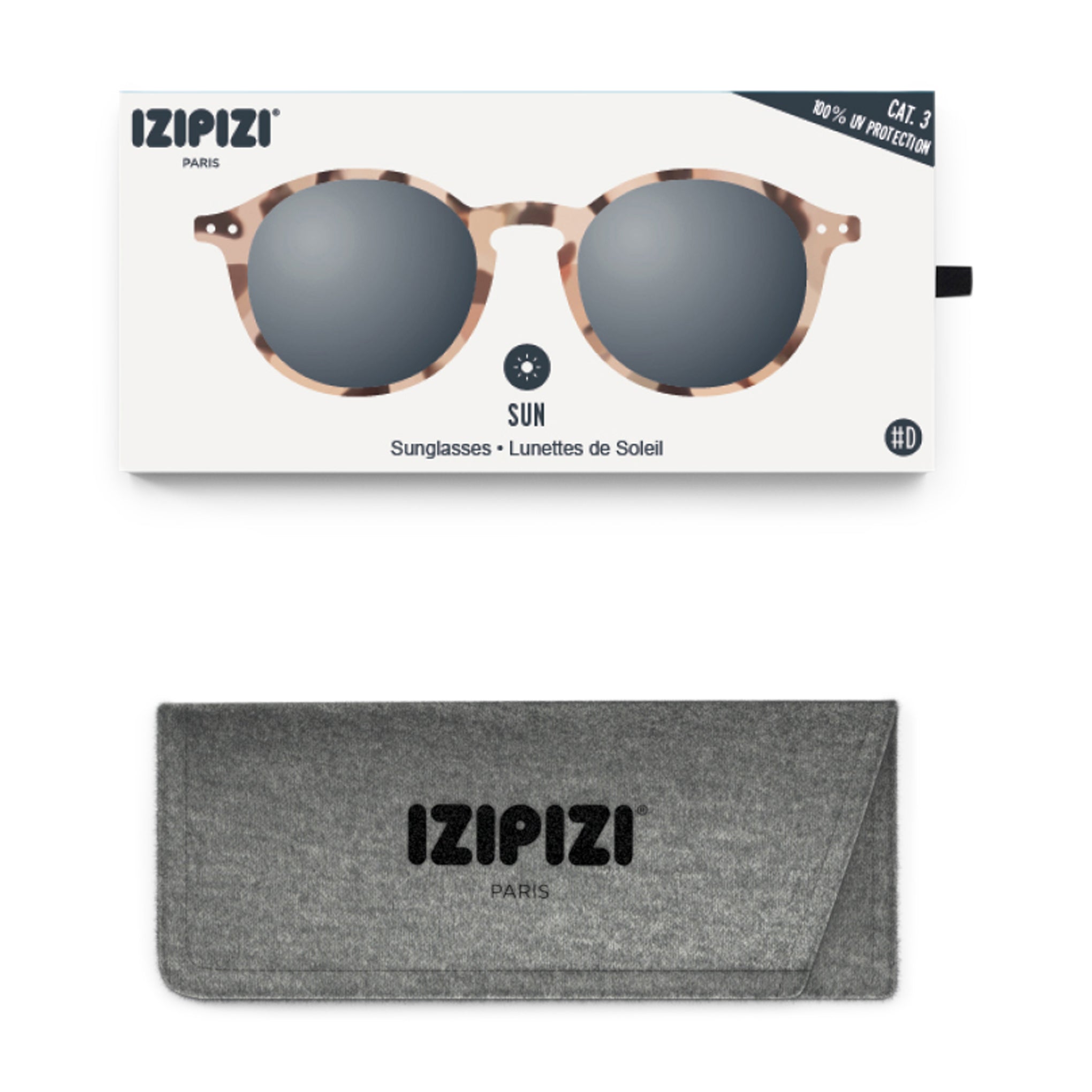 IZIPIZI Round Sunglasses #D - Light Tortoise - Image 4