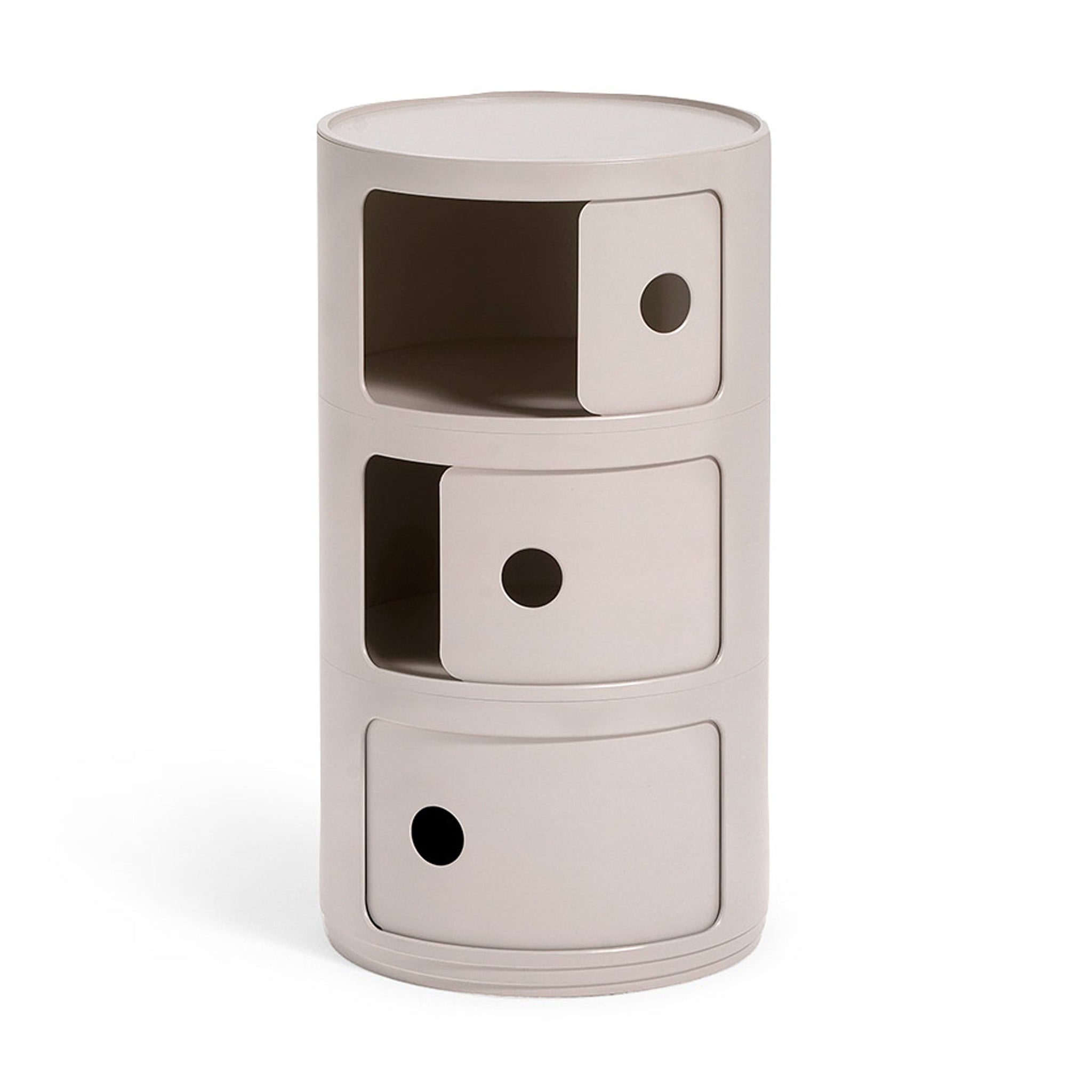 Kartell Bio Componibili 3 Tier Storage - Cream - Image 3