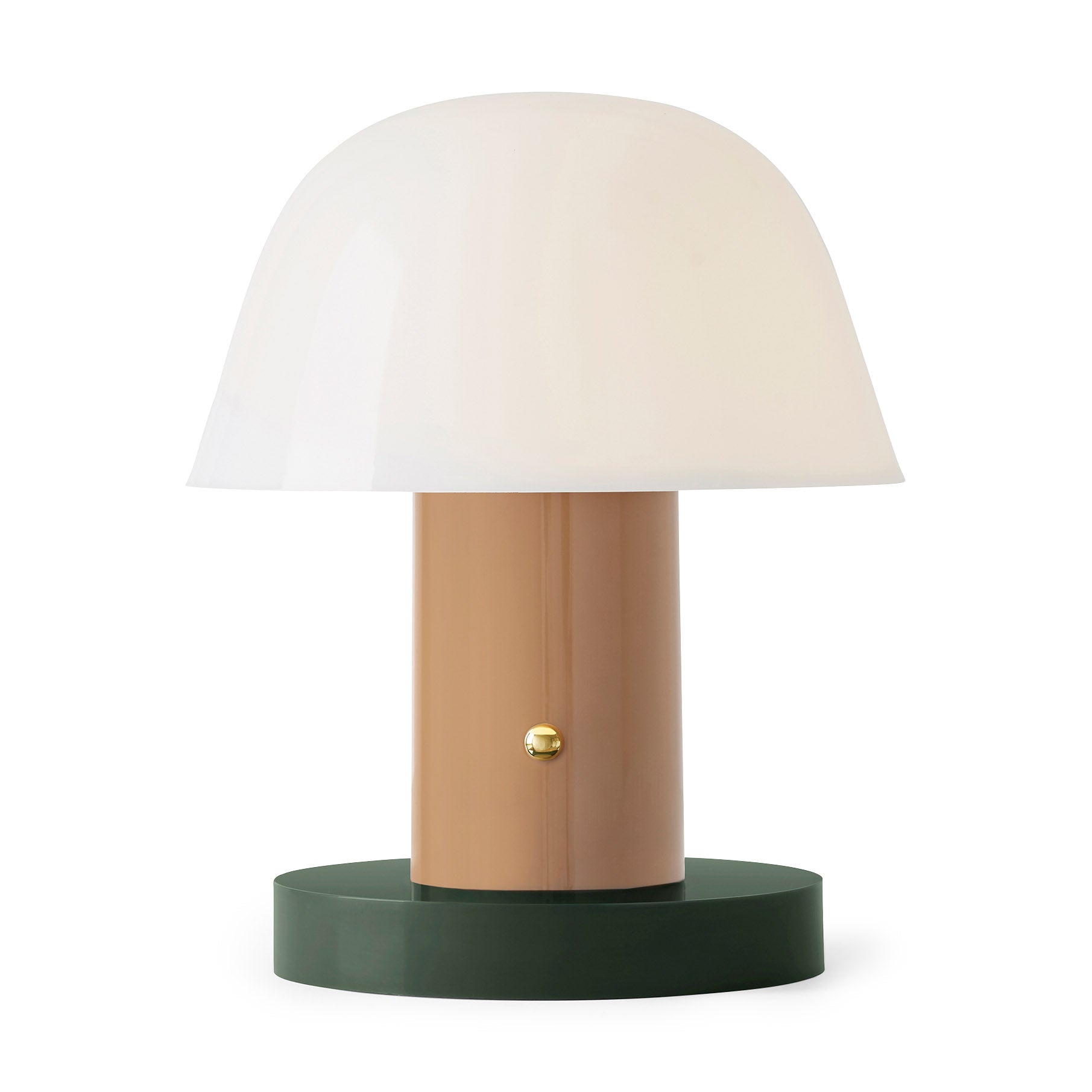 Setago Portable Table Lamp - Tan/ Forest