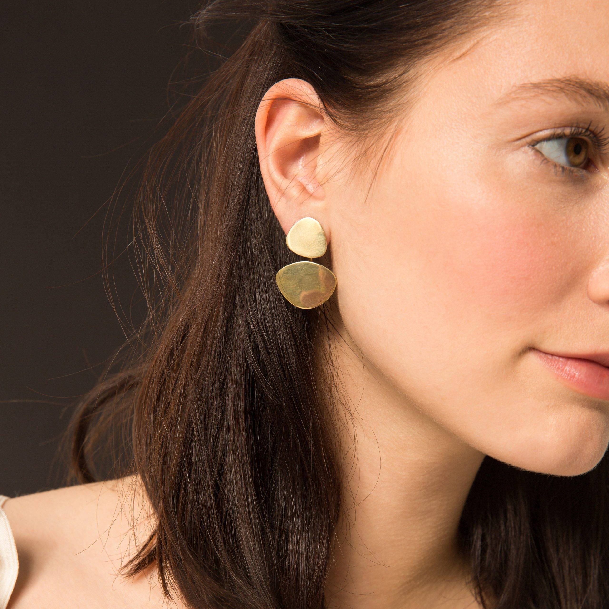 Soko Sabi Moon Jacket Earrings - Image 2