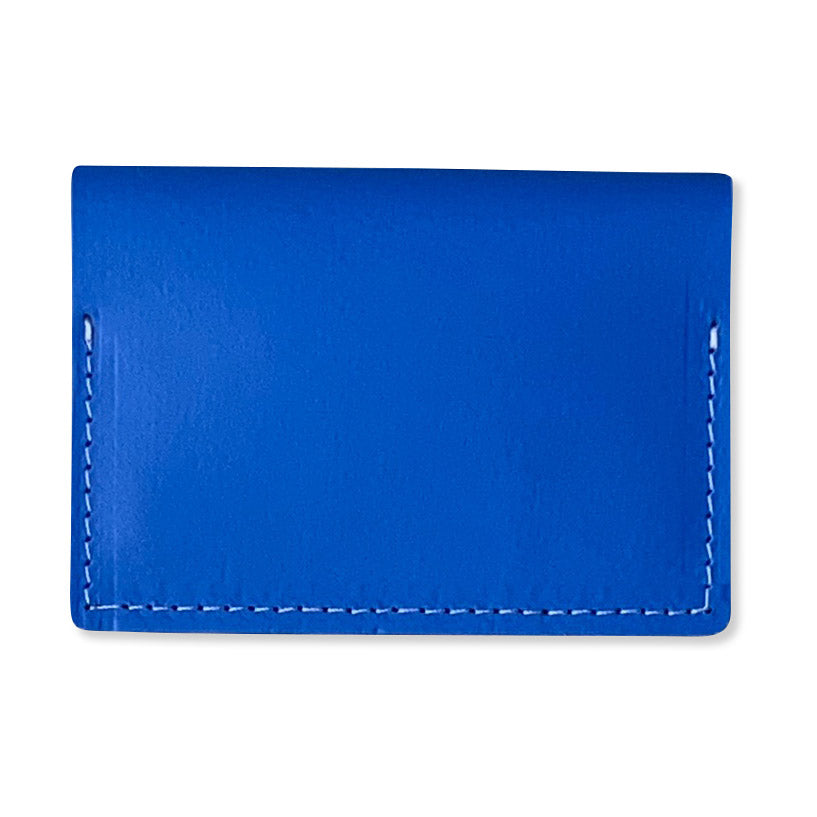 Primary Recycled Leather Wallet - Blue/ Red