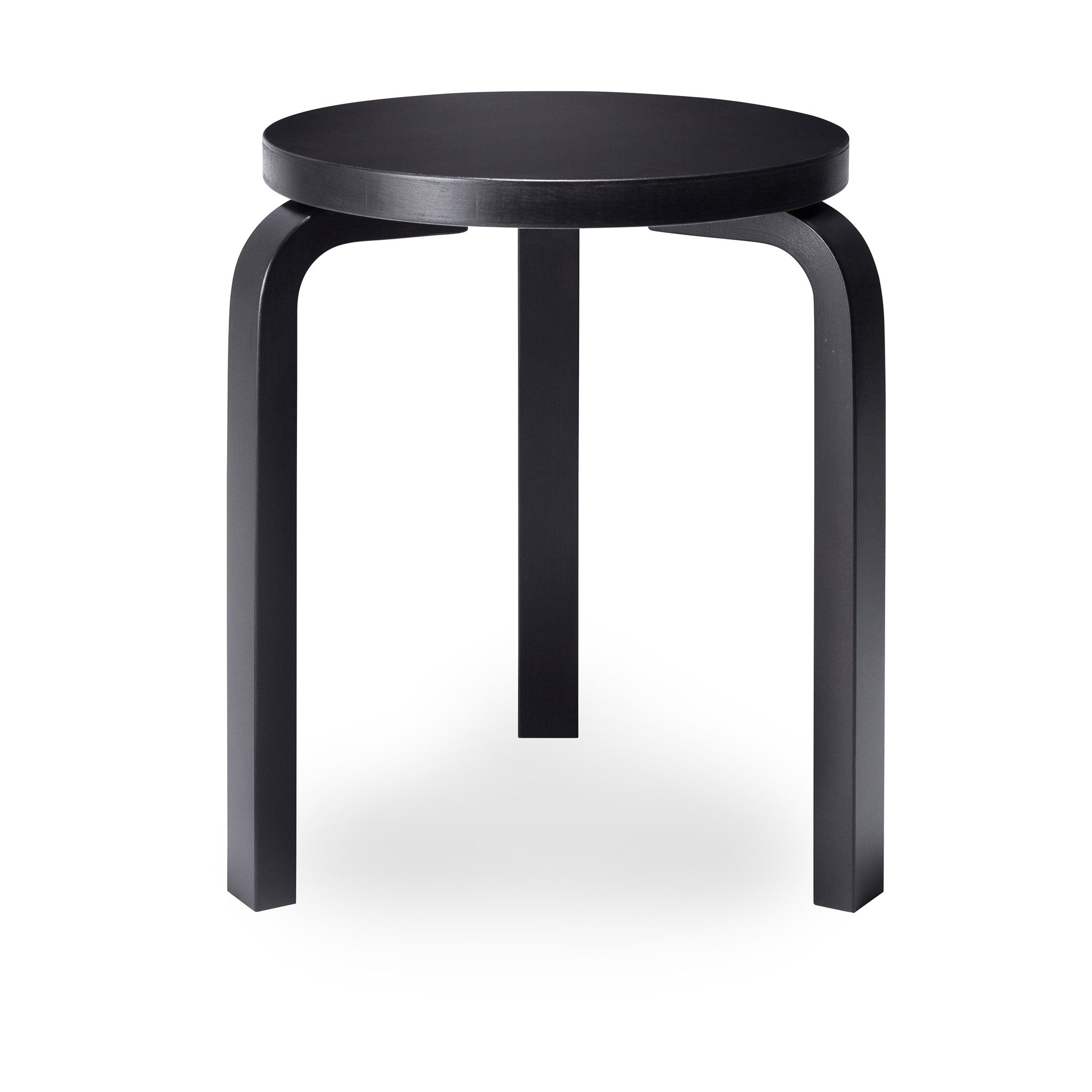 Artek Aalto Stacking Stool 60 - Black/ Black - Image 43
