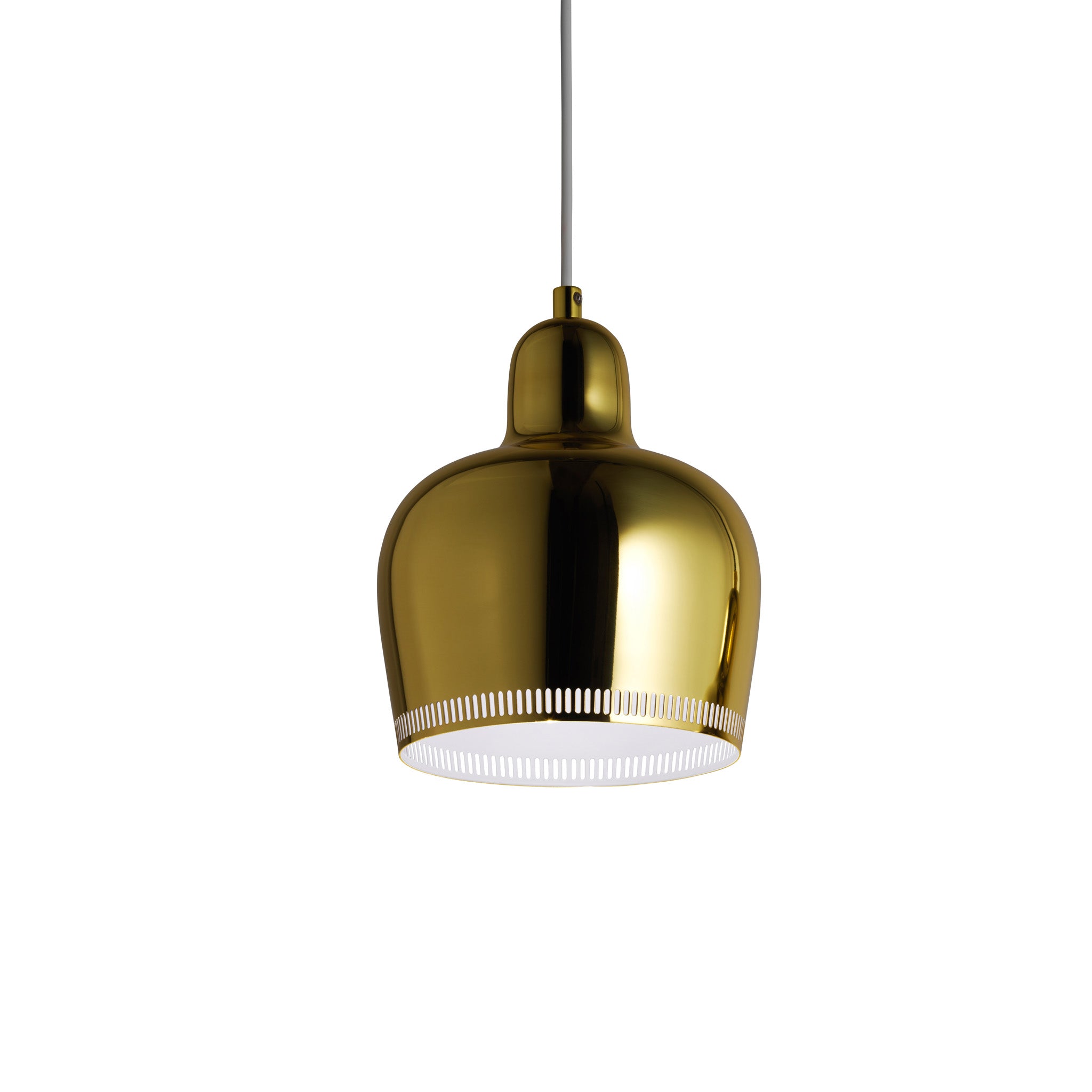 Artek Aalto Golden Bell A330S Pendant Light - Chrome - Image 10