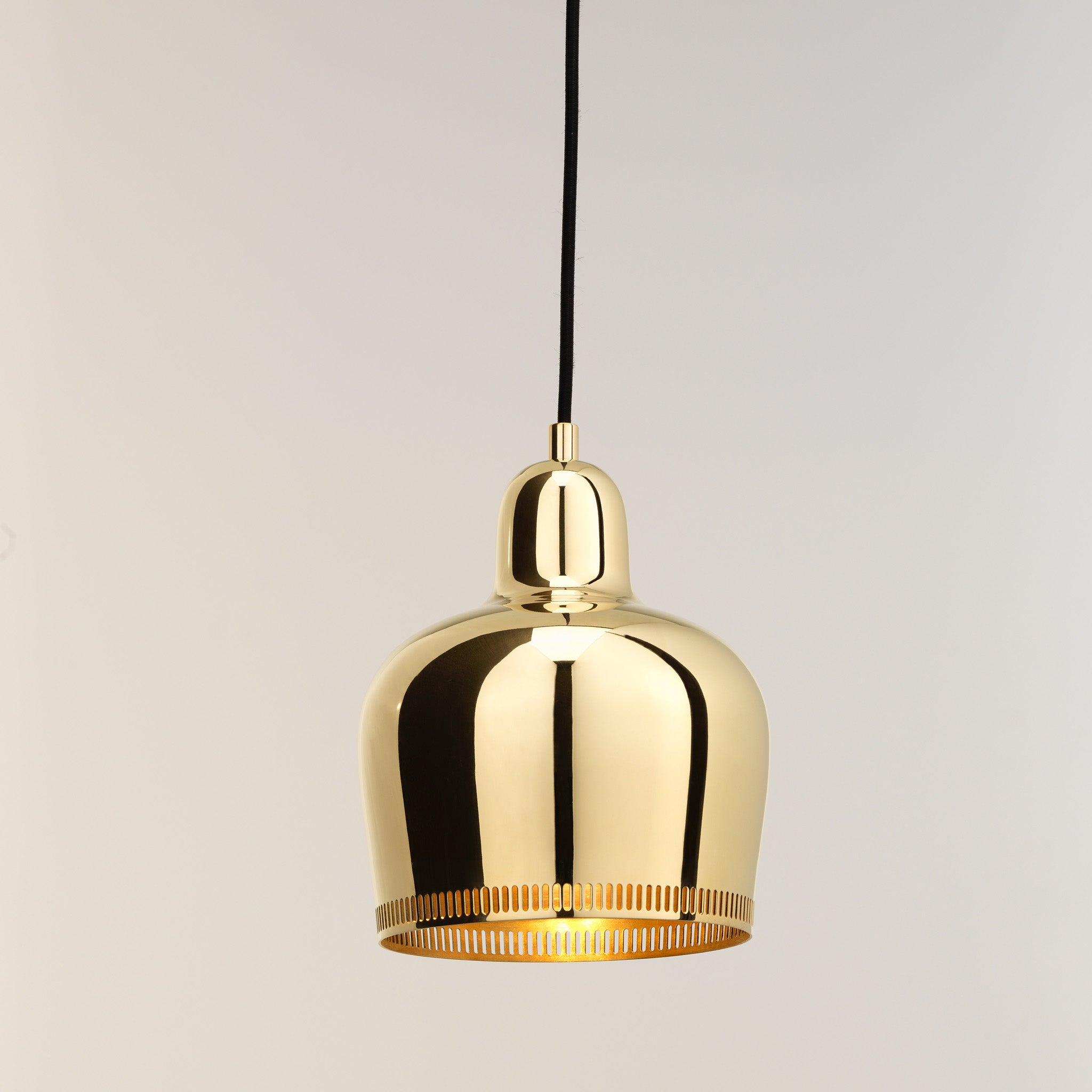 Artek Aalto Golden Bell A330S Pendant Light - Chrome - Image 6