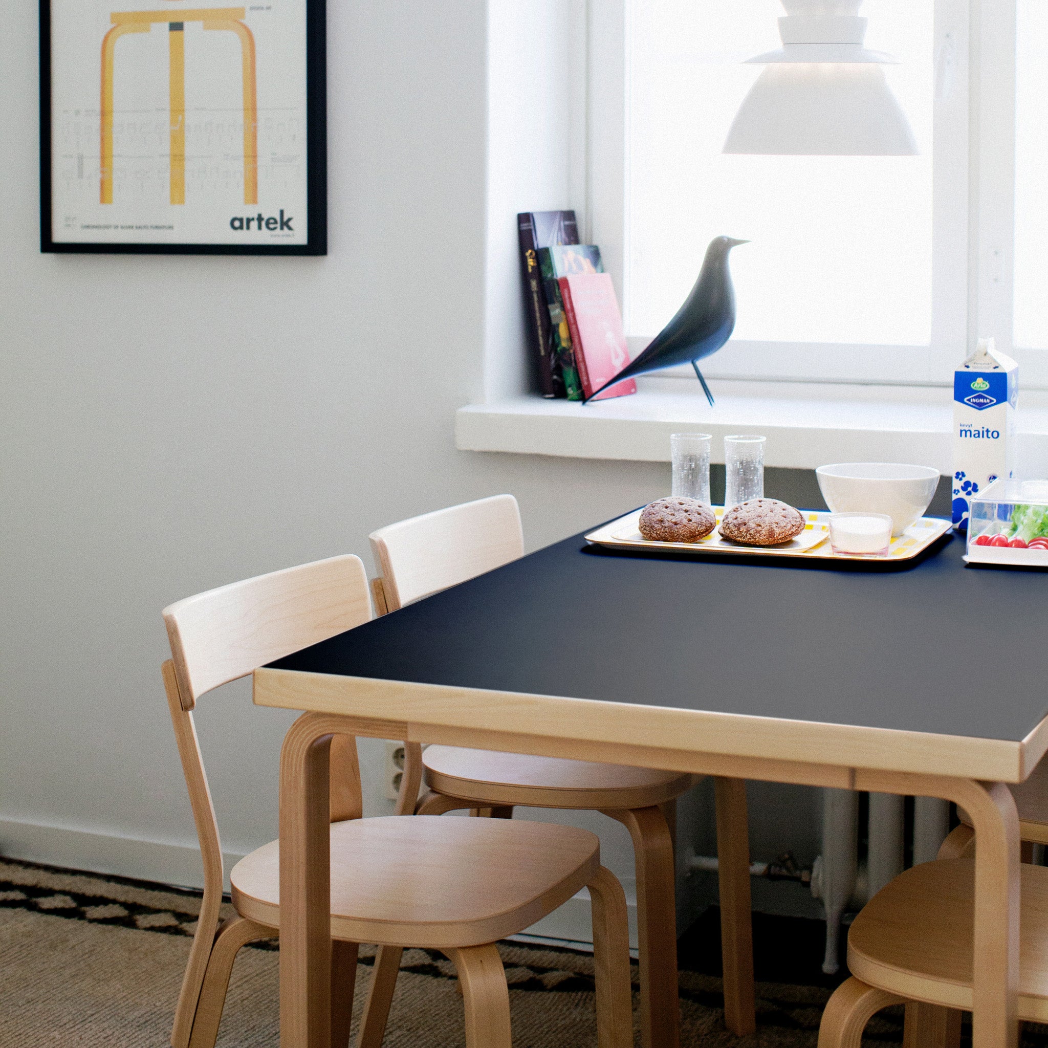 Artek Aalto Rectangular Dining Table 81B - Birch - Image 5