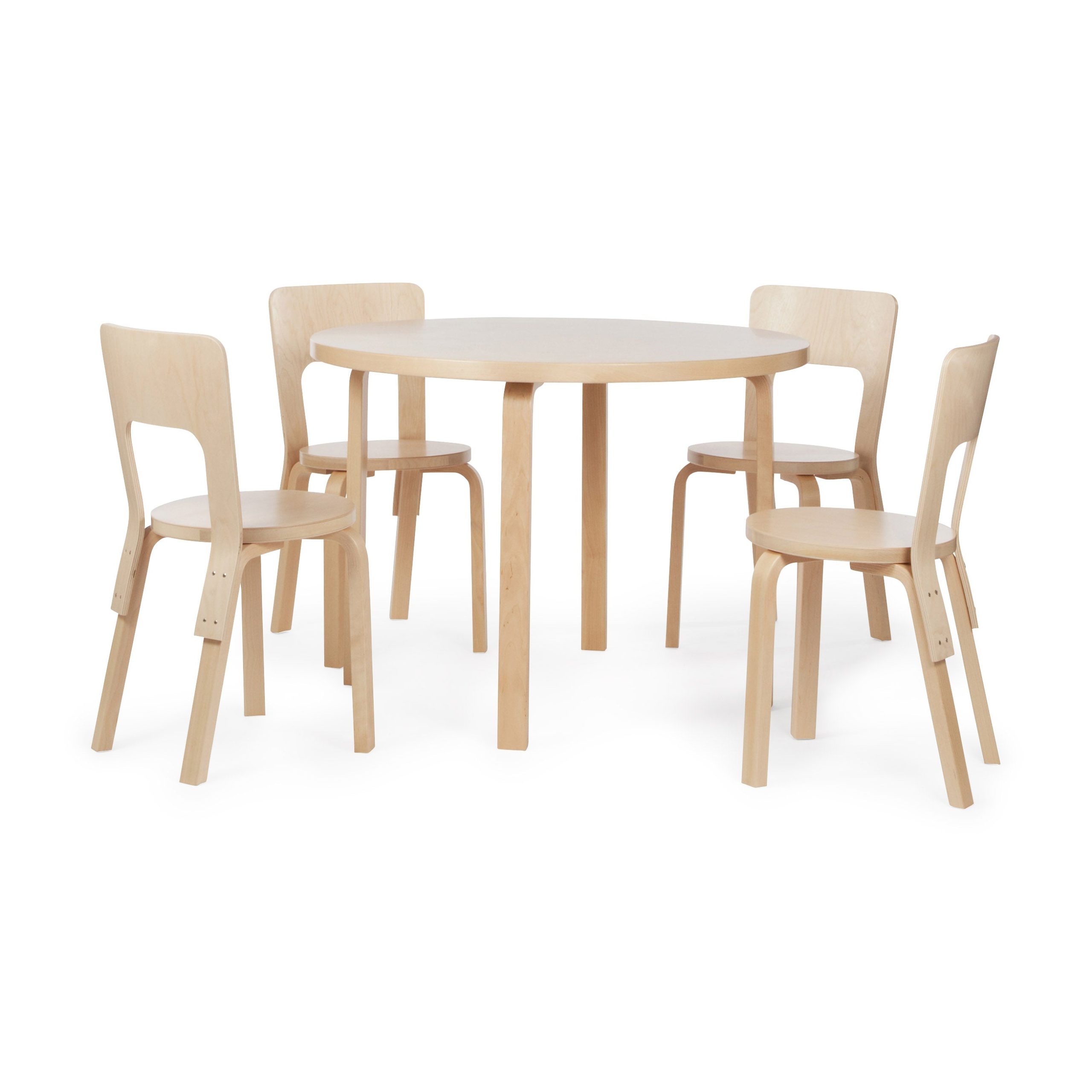 Artek Aalto Round Table 90A - Birch - Image 17