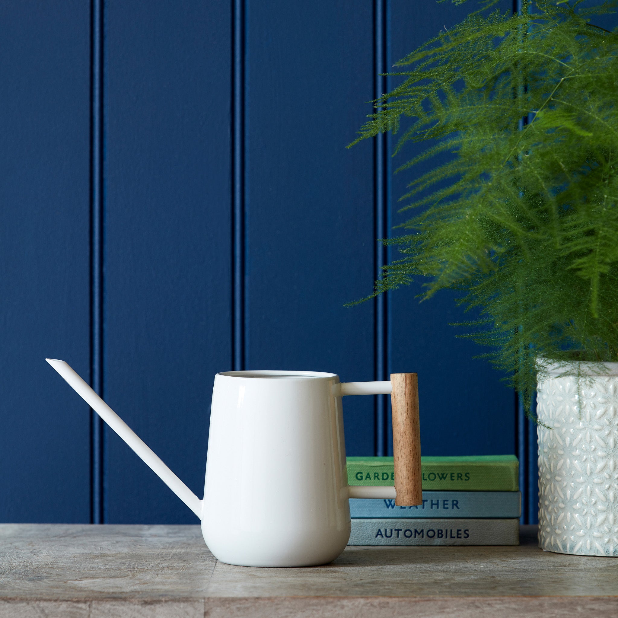 Burgon & Ball Steel Watering Can - White - Image 2