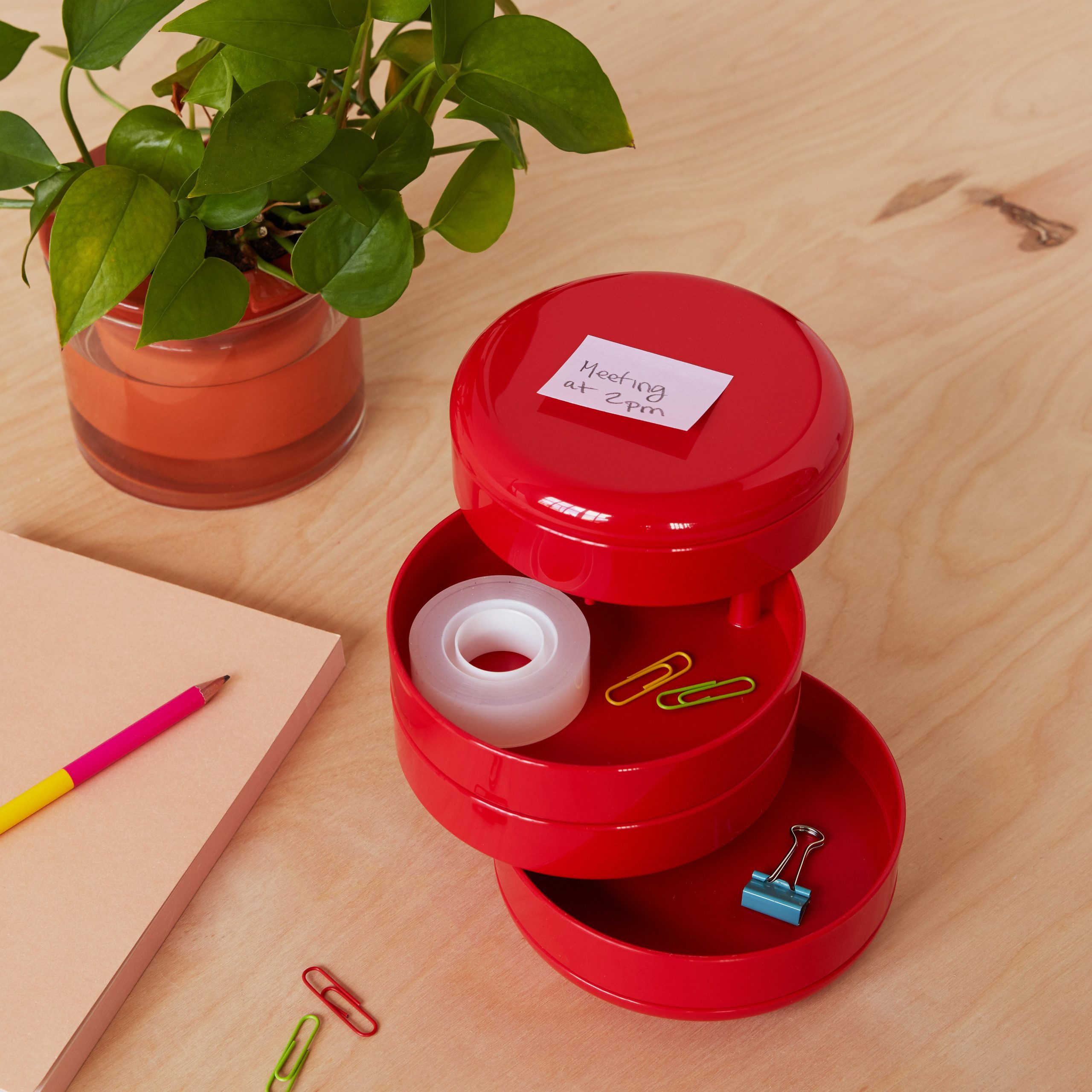 Rexite Multiplor Rotating Desk Organizer - White - Image 4