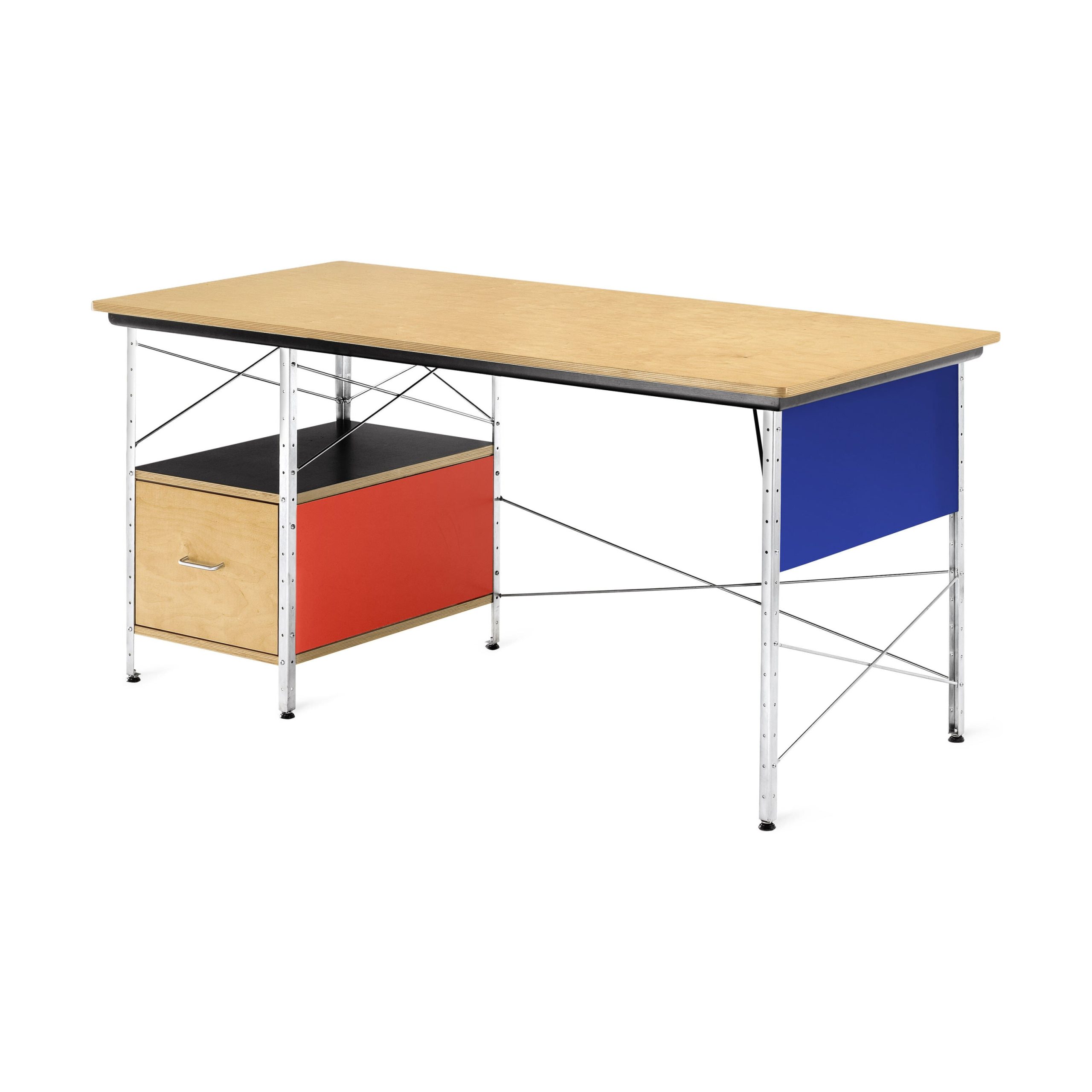 Eames Desk from Herman Miller - Red/ Blue - Image 2