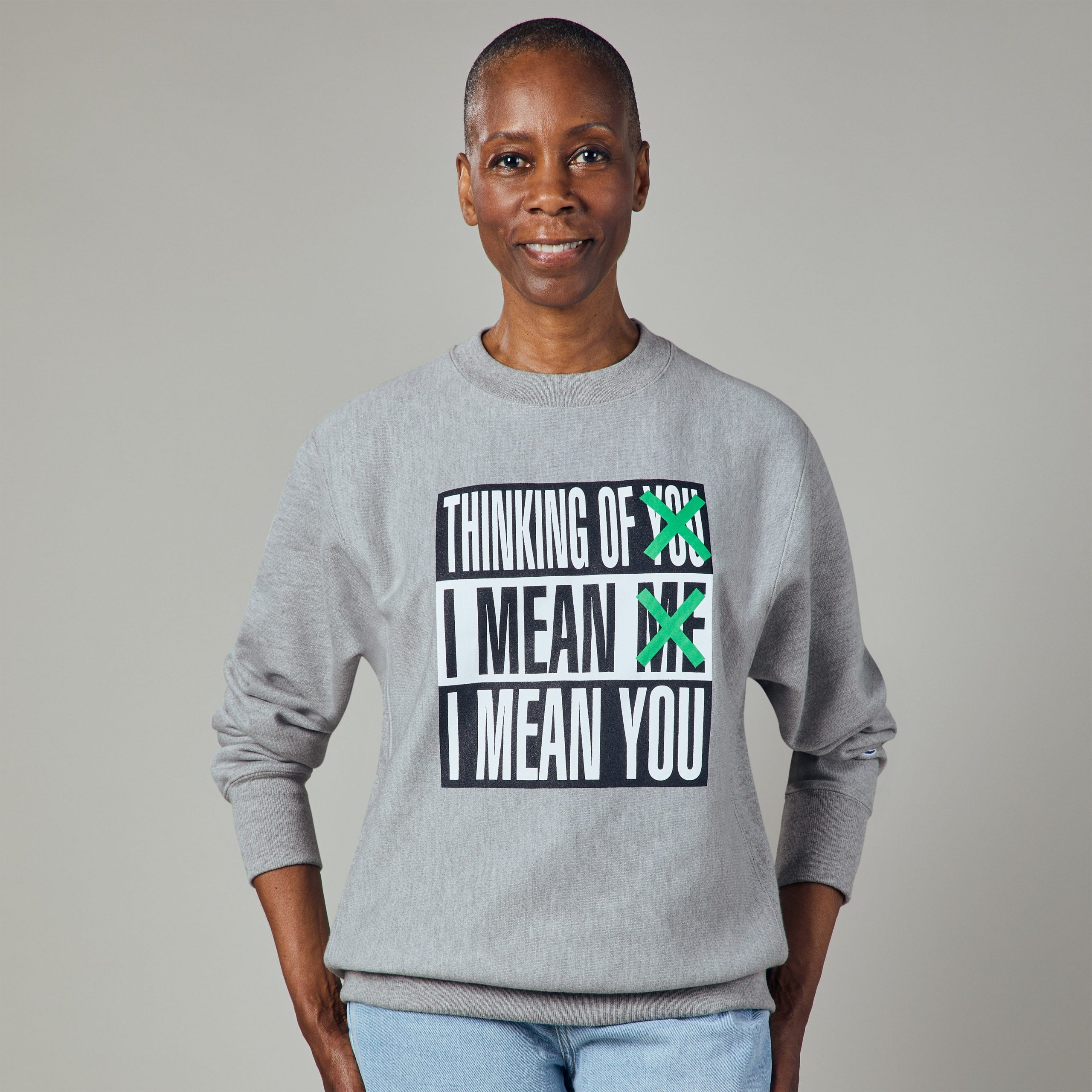 Barbara Kruger Champion Sweatshirt - Image 4