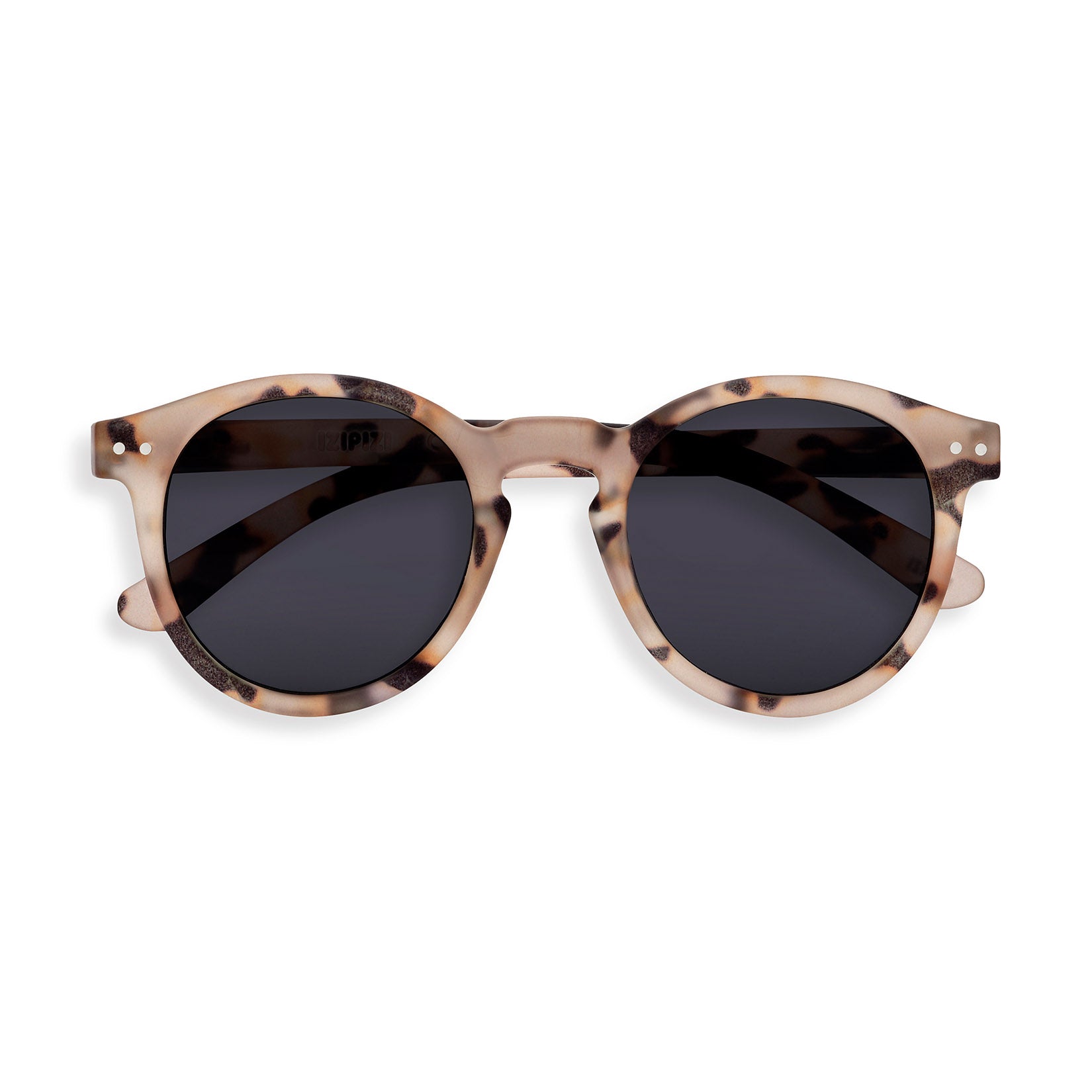 IZIPIZI Round Sunglasses #M - Light Tortoise - Image 16