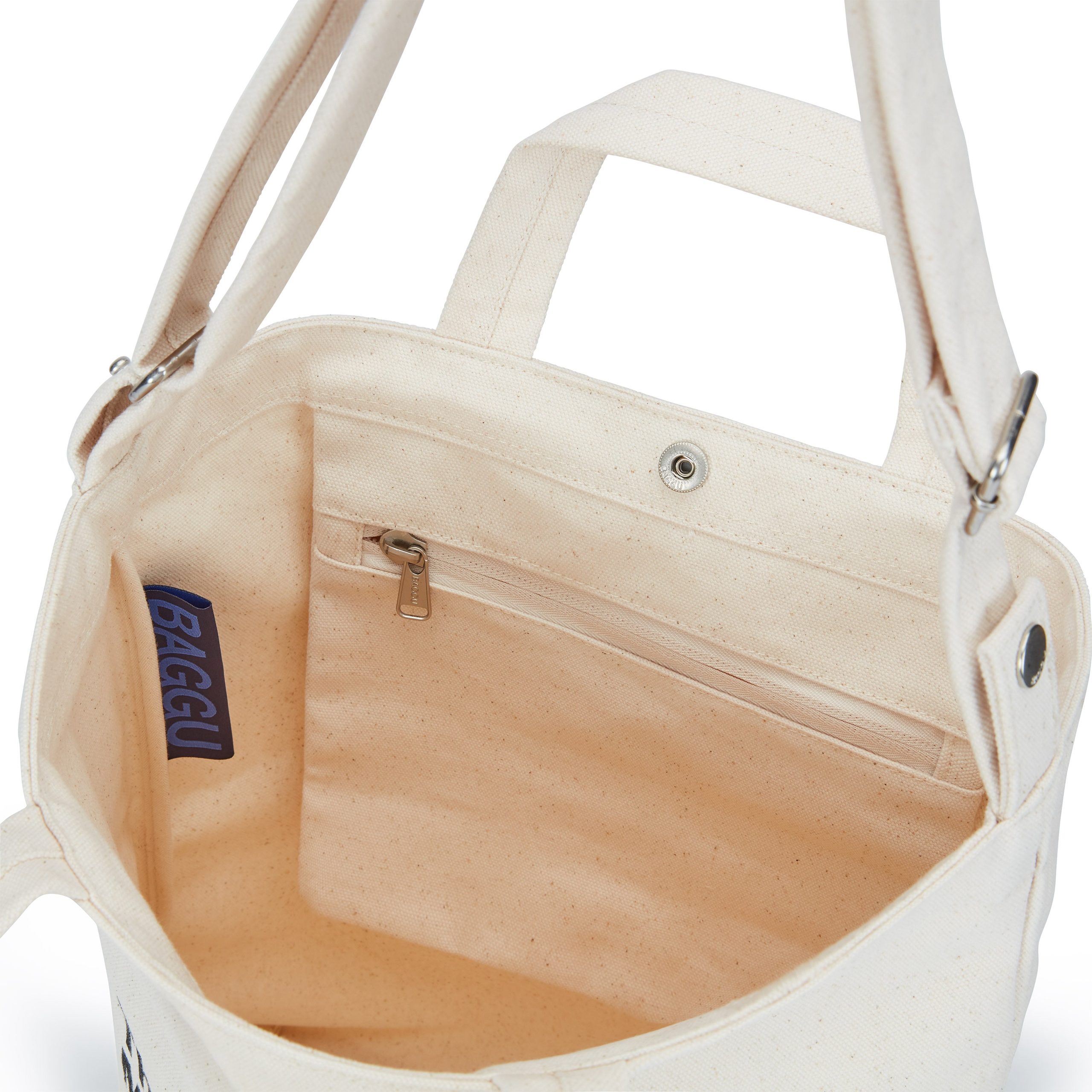 MoMA Baggu Recycled Cotton Duck Bag - Black - Image 10