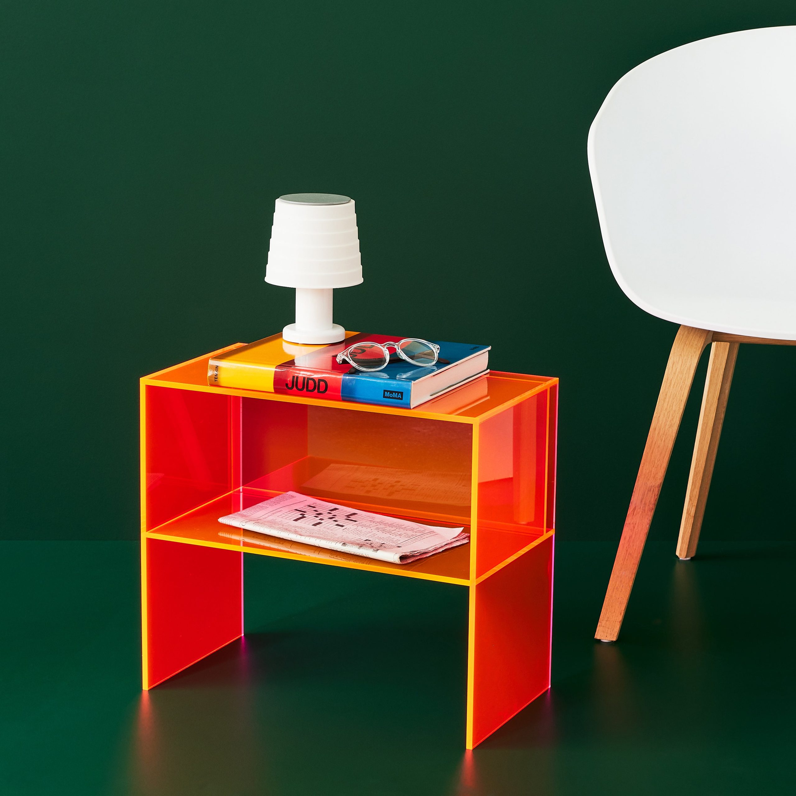 Two-Way Side Table - Neon Orange/ Neon Pink - Image 6
