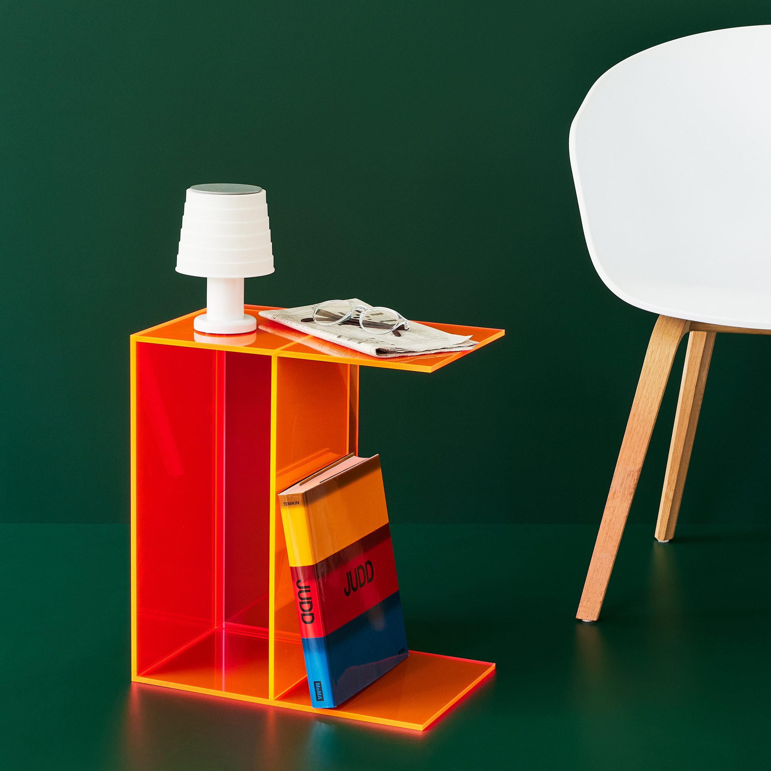 Two-Way Side Table - Neon Orange/ Neon Pink - Image 7