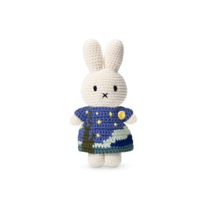 Miffy & Friends Crochet Van Gogh The Starry Night Plush Toy - Miffy